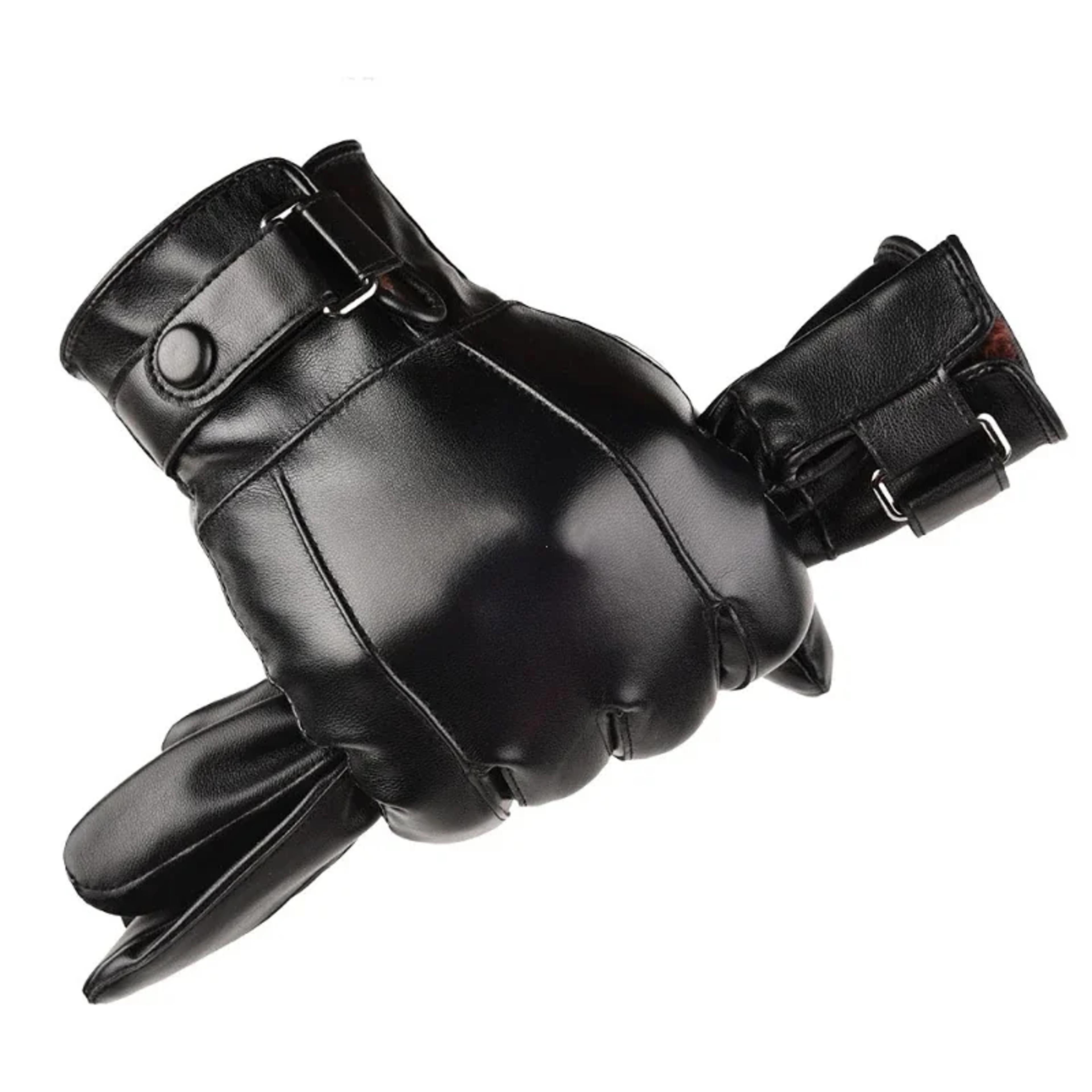 winter gloves for men real sheepskin leather outdoor driving cycling gloves