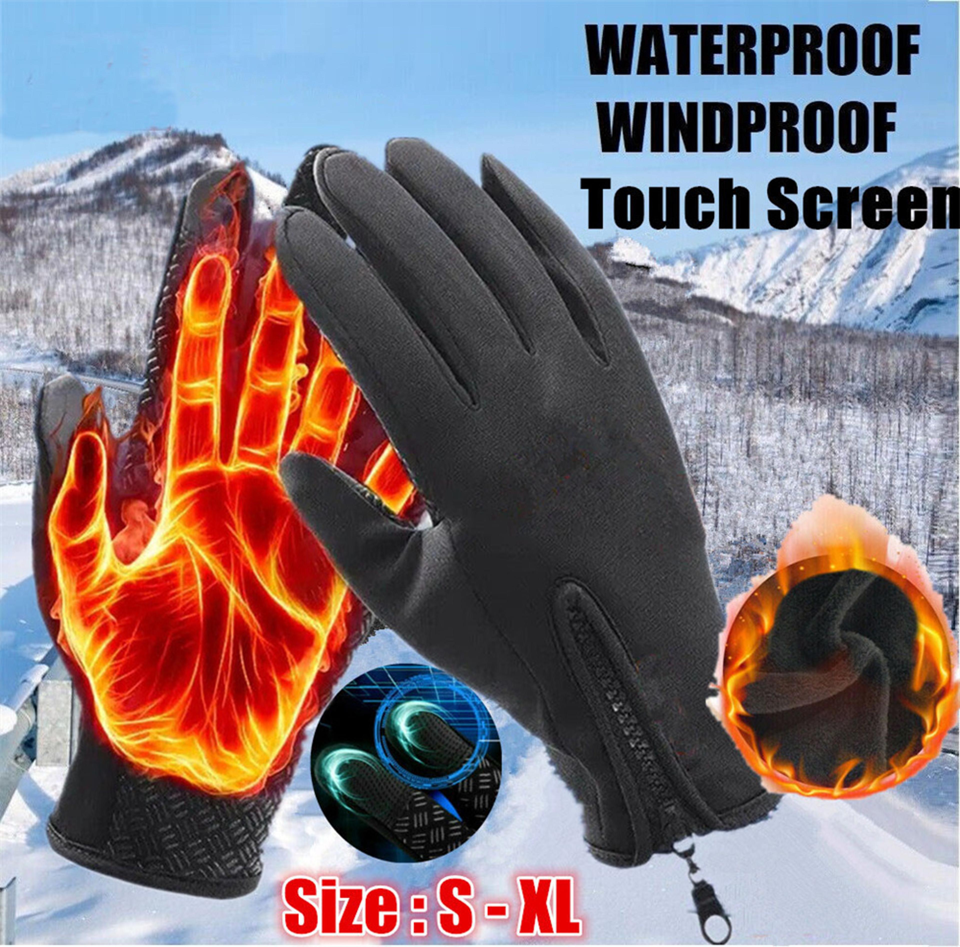 unisex touchscreen winter cycling gloves windproof non slip thermal gloves