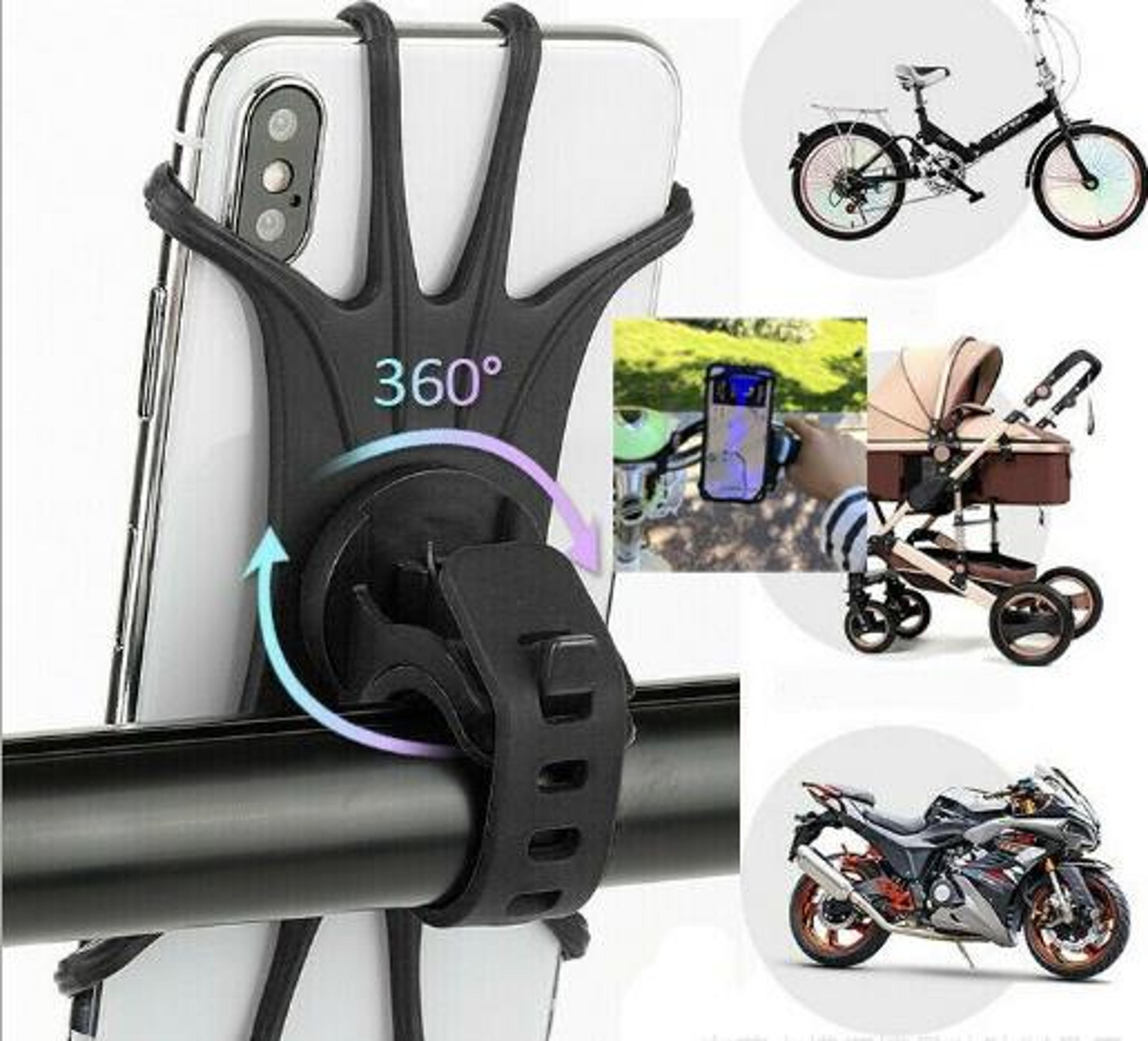 rotatable silicone bike phone holder universal motorcycle mount