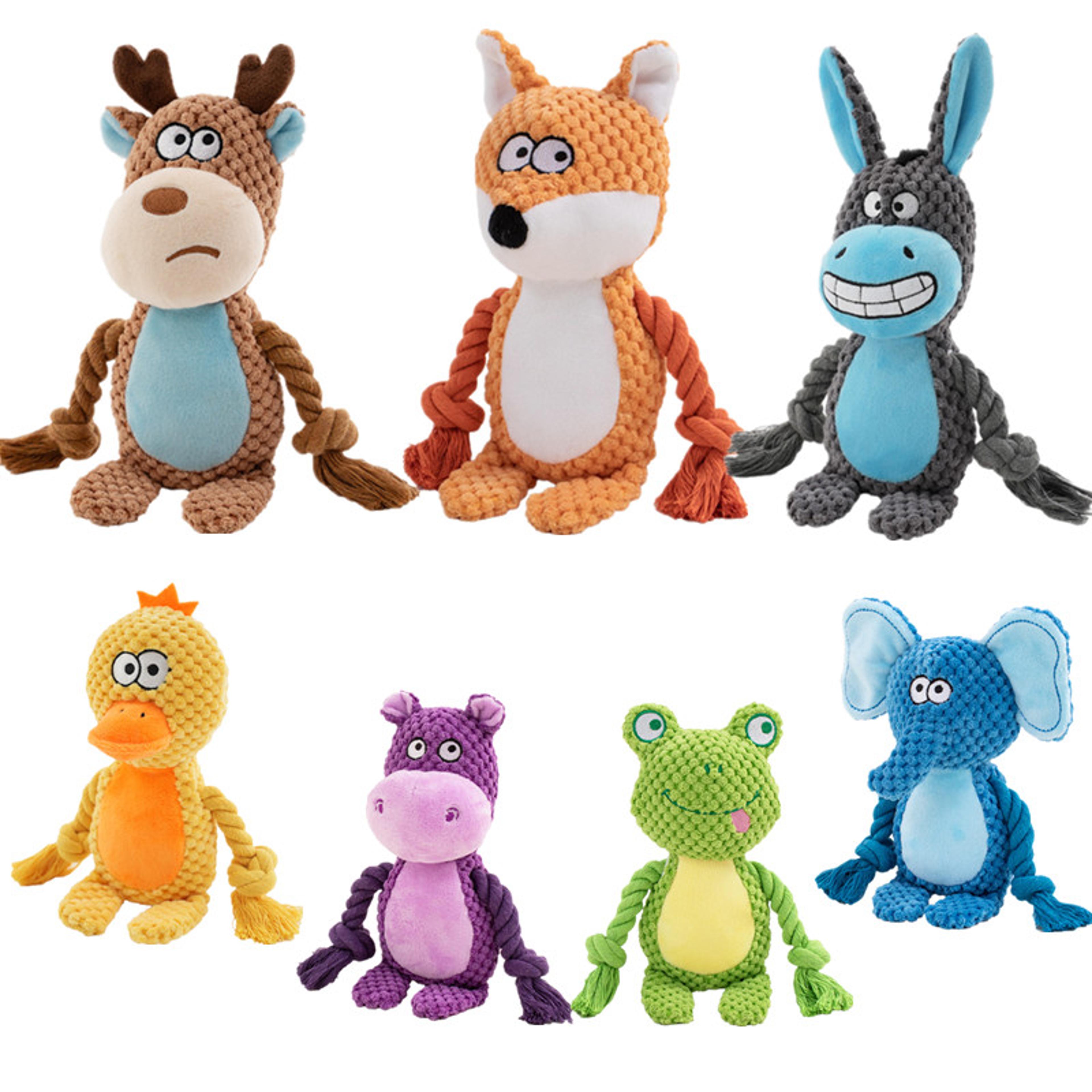 fleece dog squeak toy bite resistant plush toy for small to medium dogs