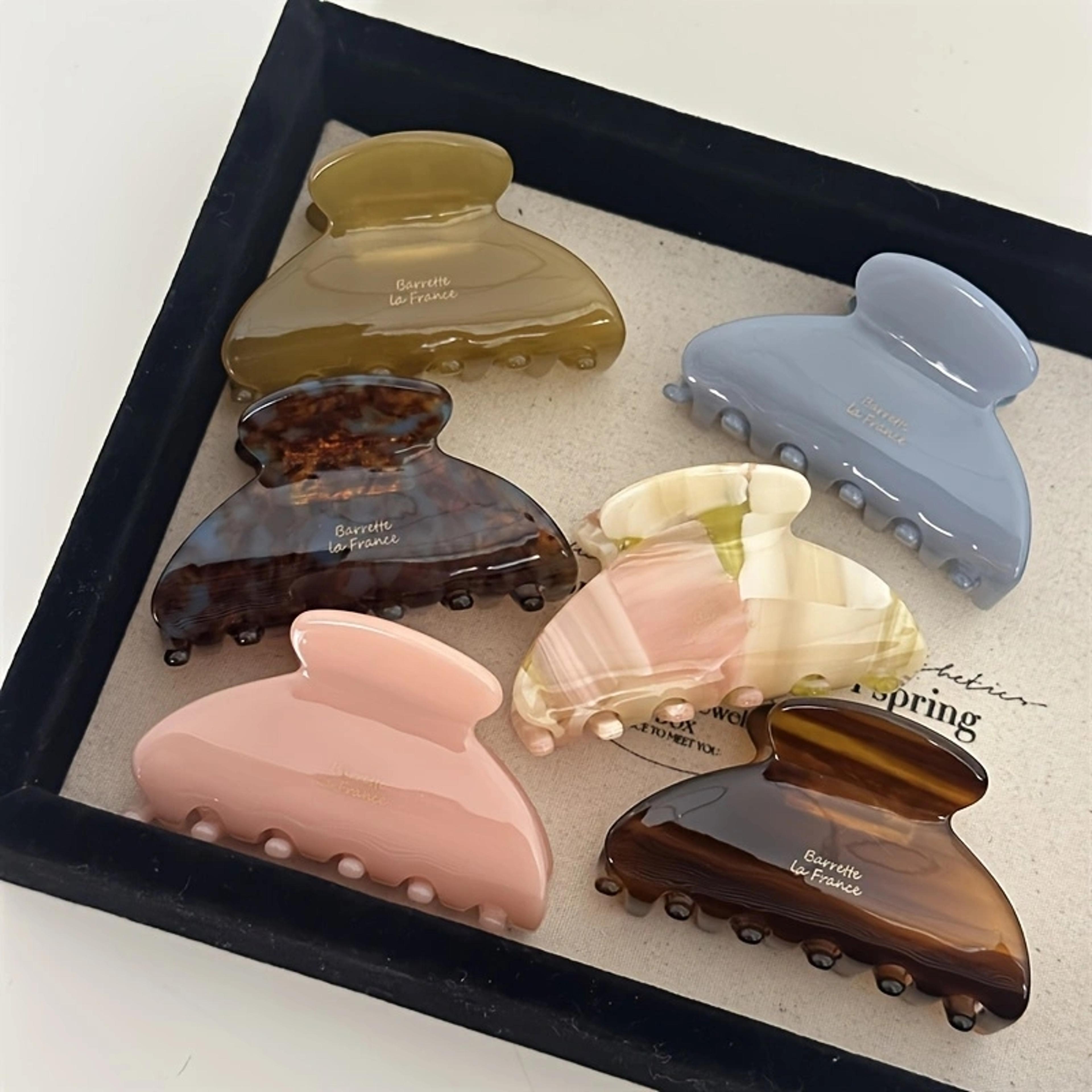medium acetate hair claw clip for women