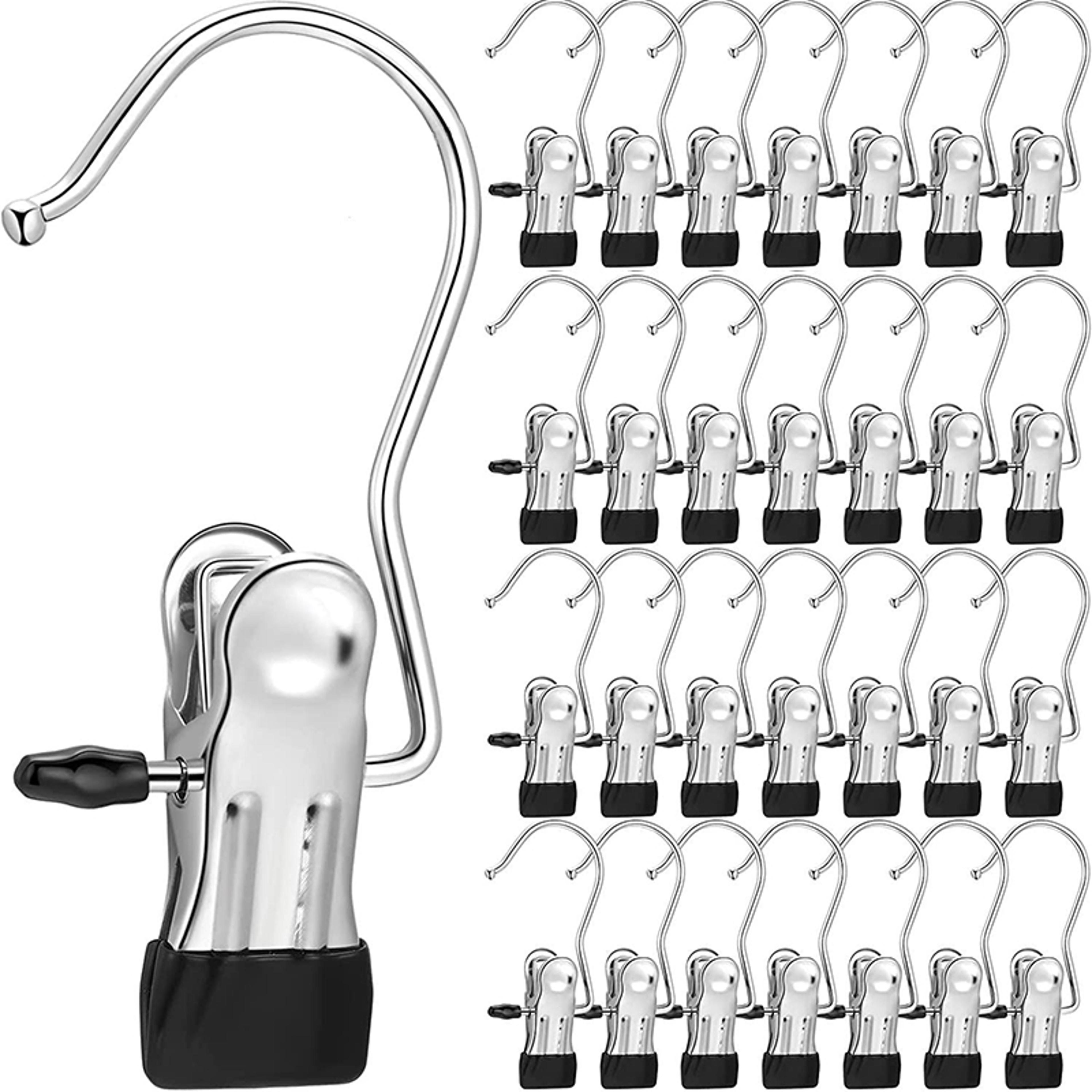 stainless steel clothespins with hooks ten piece set