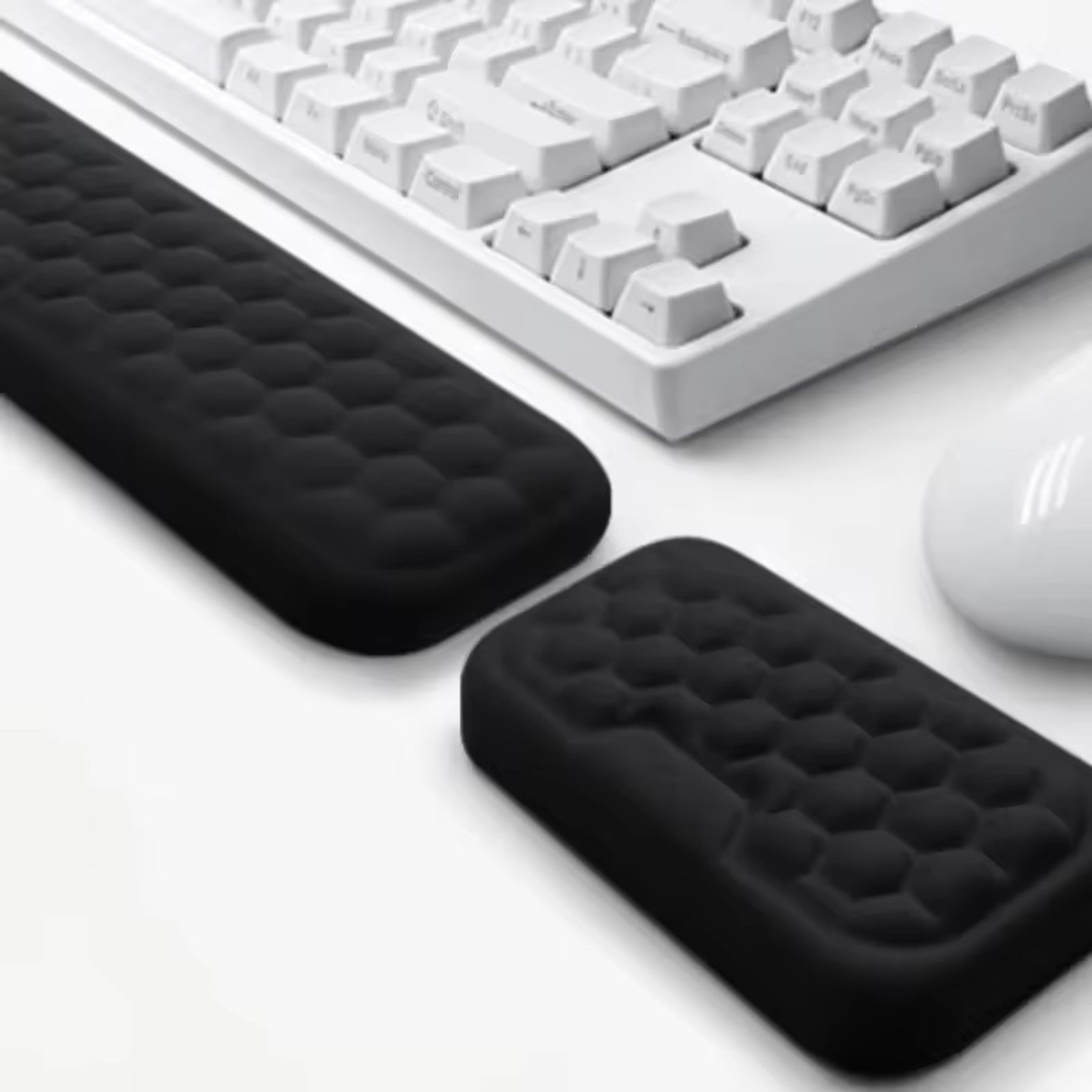 memory foam keyboard and mouse wrist rest pad with fabric surface