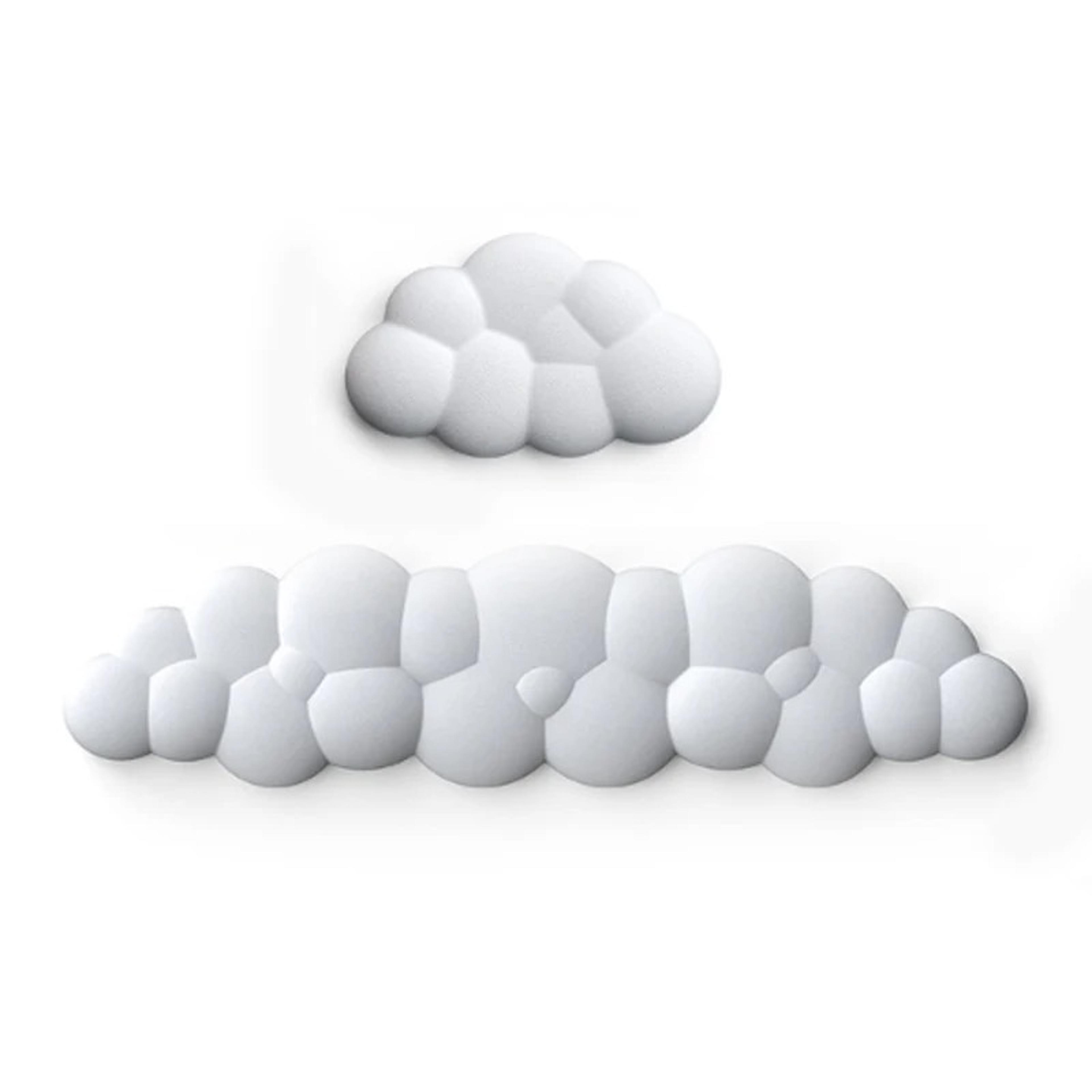 cloud keyboard wrist rest and mouse pad set with non slip base
