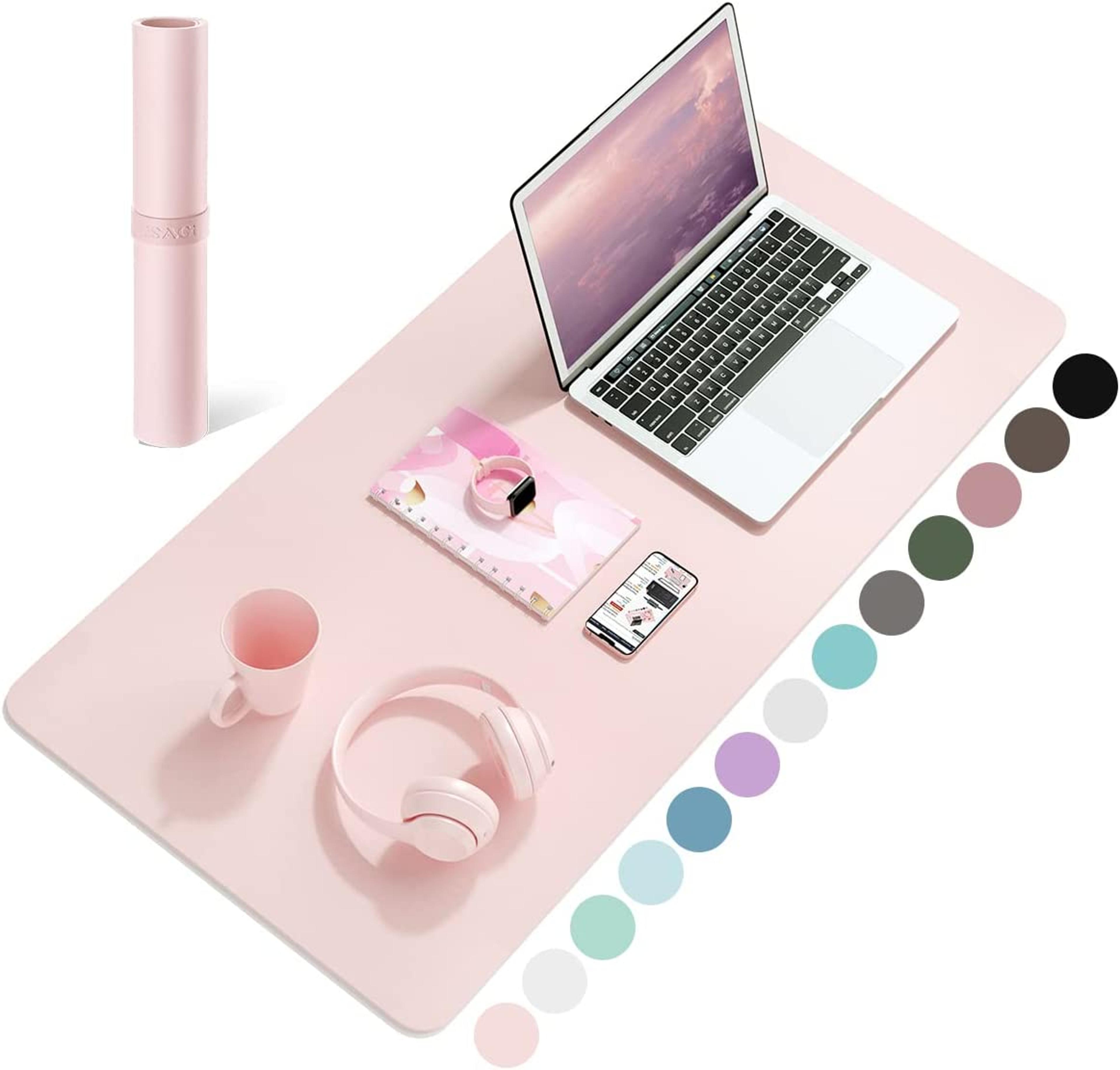 waterproof leather desk mat non slip mouse pad and keyboard protector