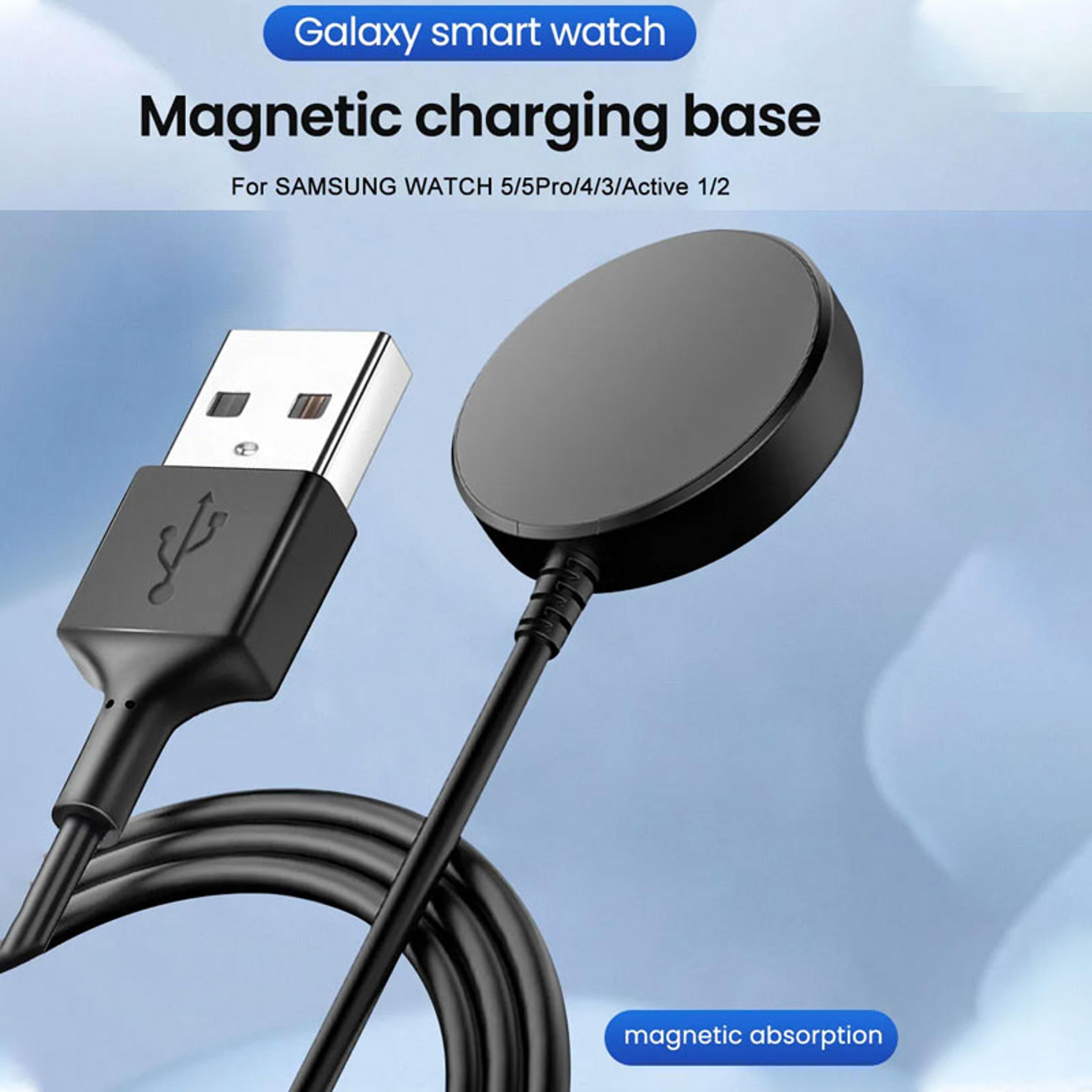 magnetic wireless charger for samsung galaxy watch with usb-c connection