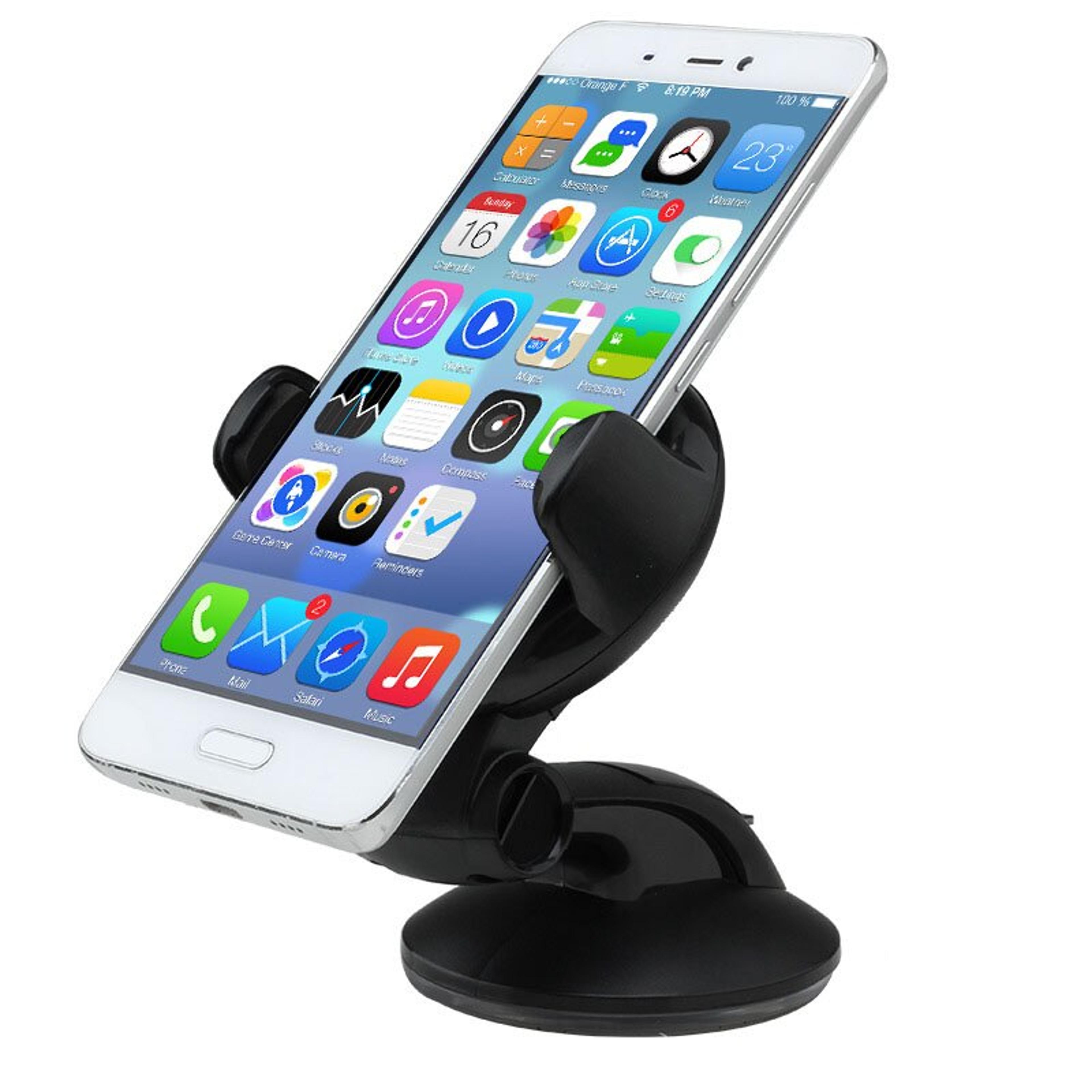universal car phone holder with adjustable windshield mount