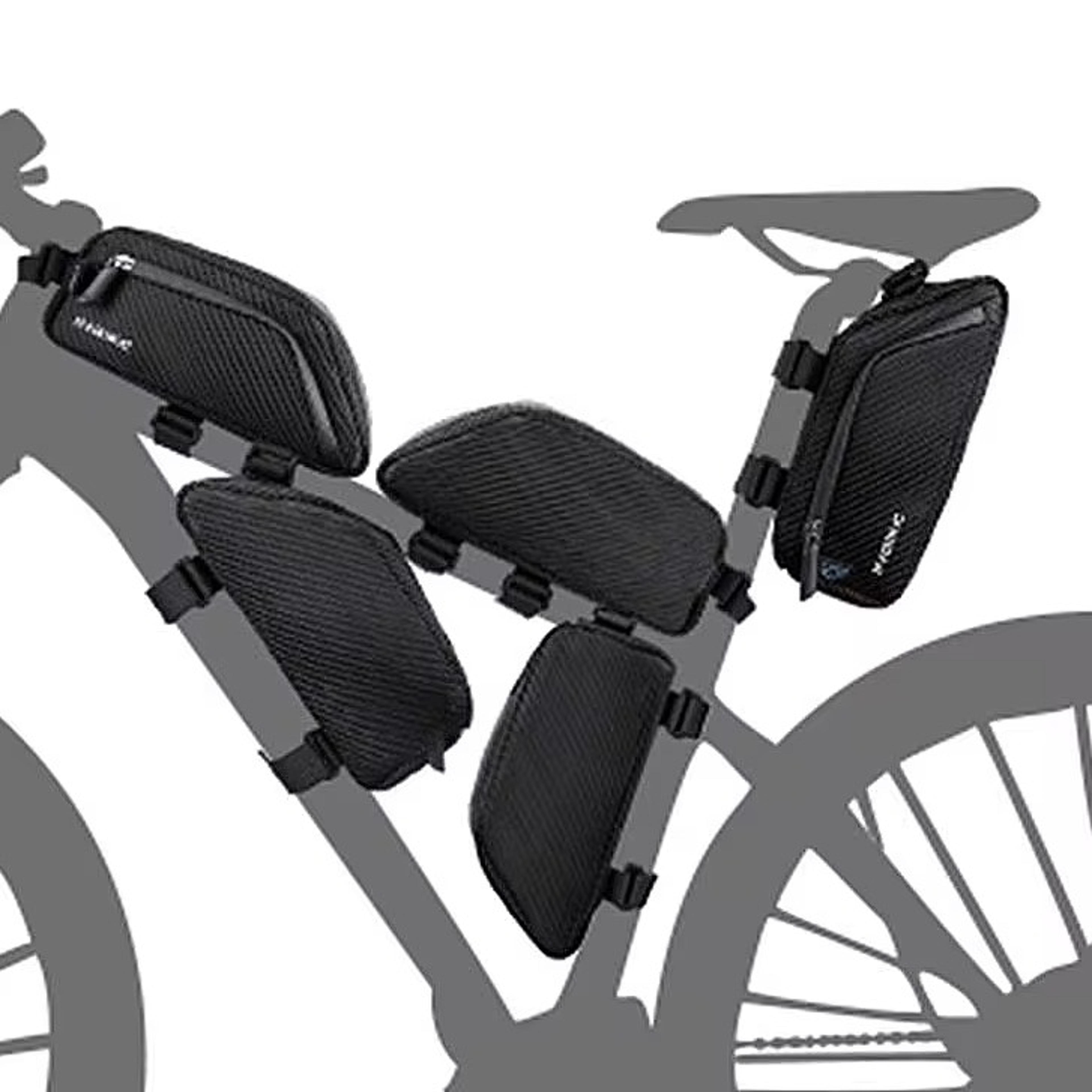waterproof bike top tube bag with storage for mountain and road bikes