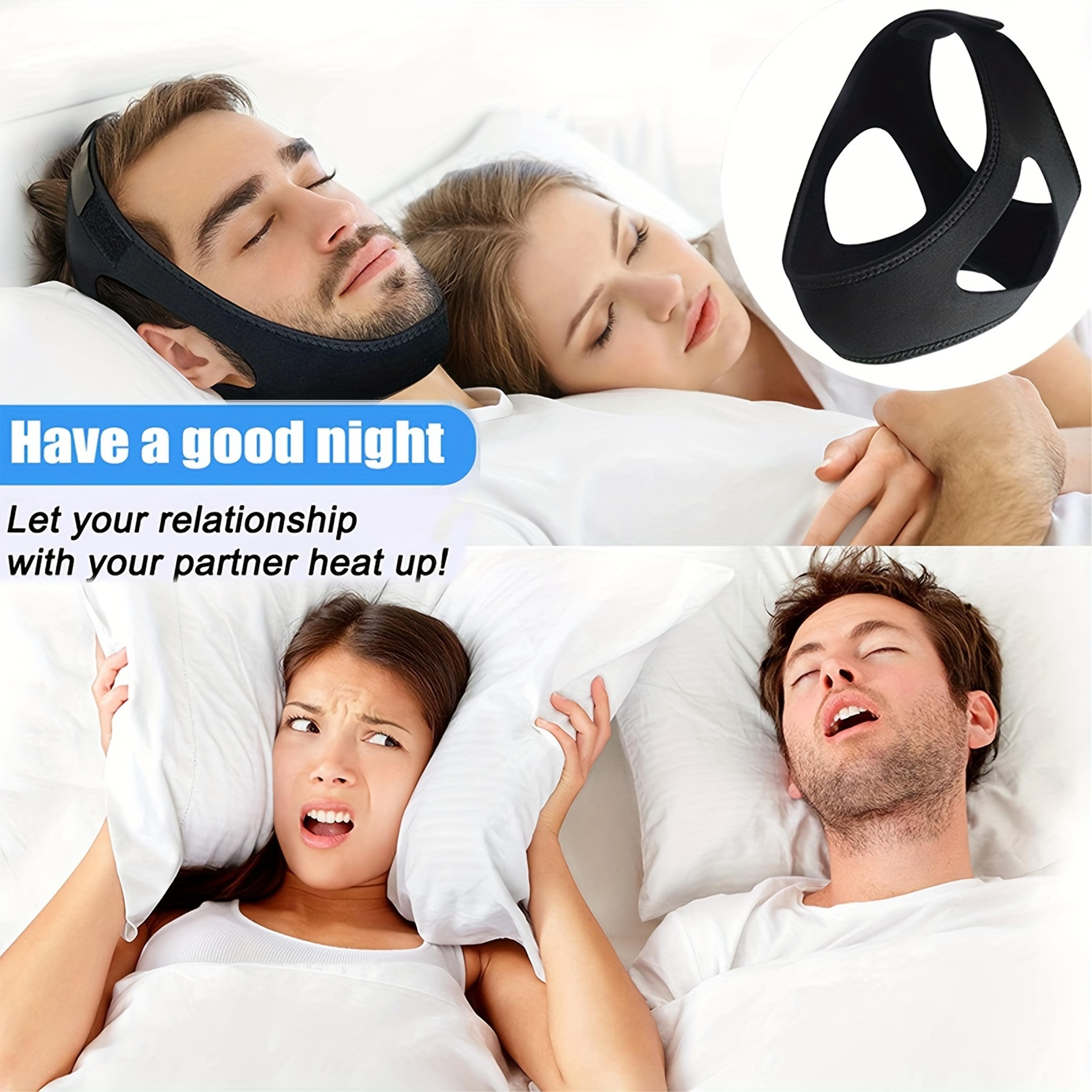 anti snoring chin strap soft neoprene jaw support belt for sleeping