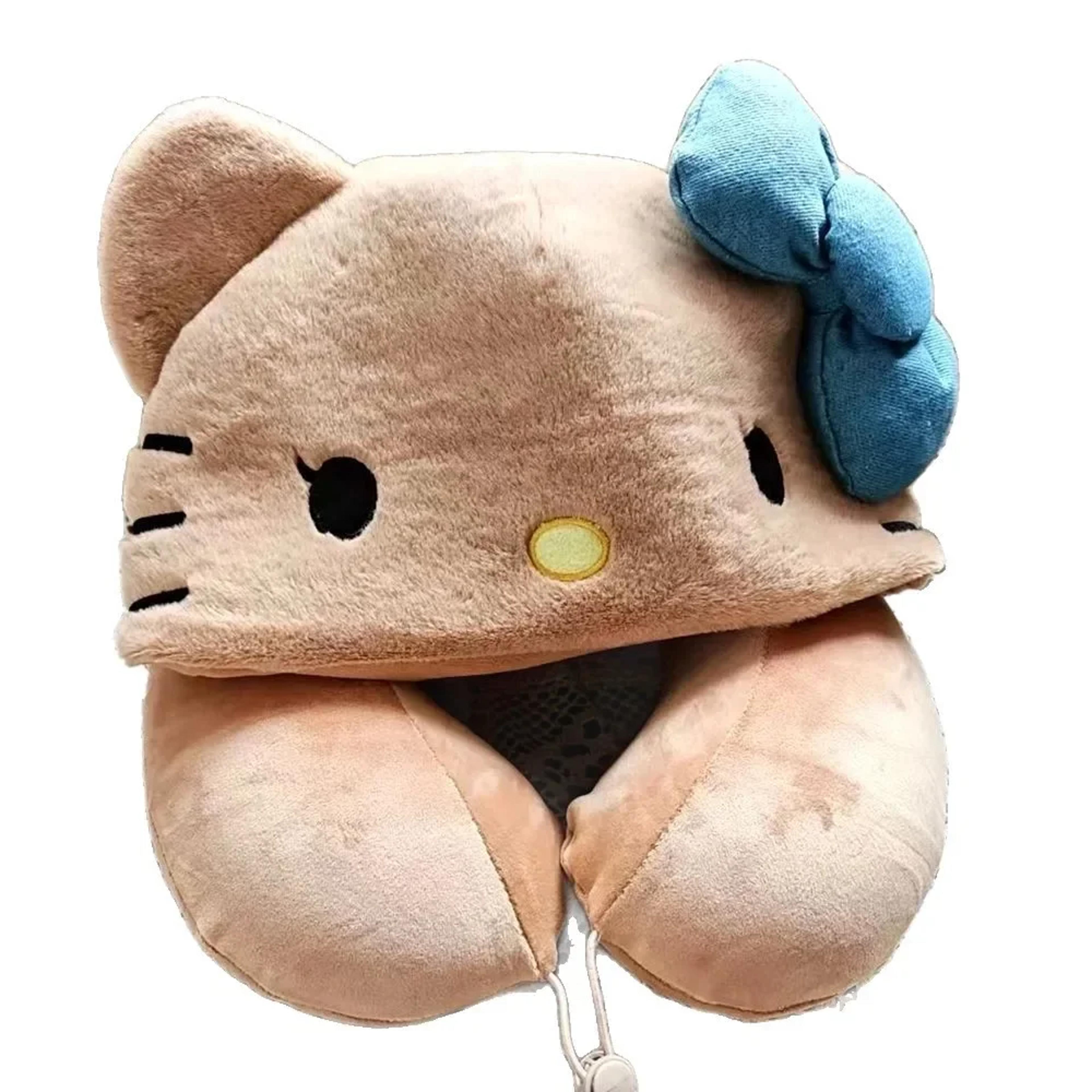 hello kitty u-shaped neck pillow soft plush travel cushion for car and airplane