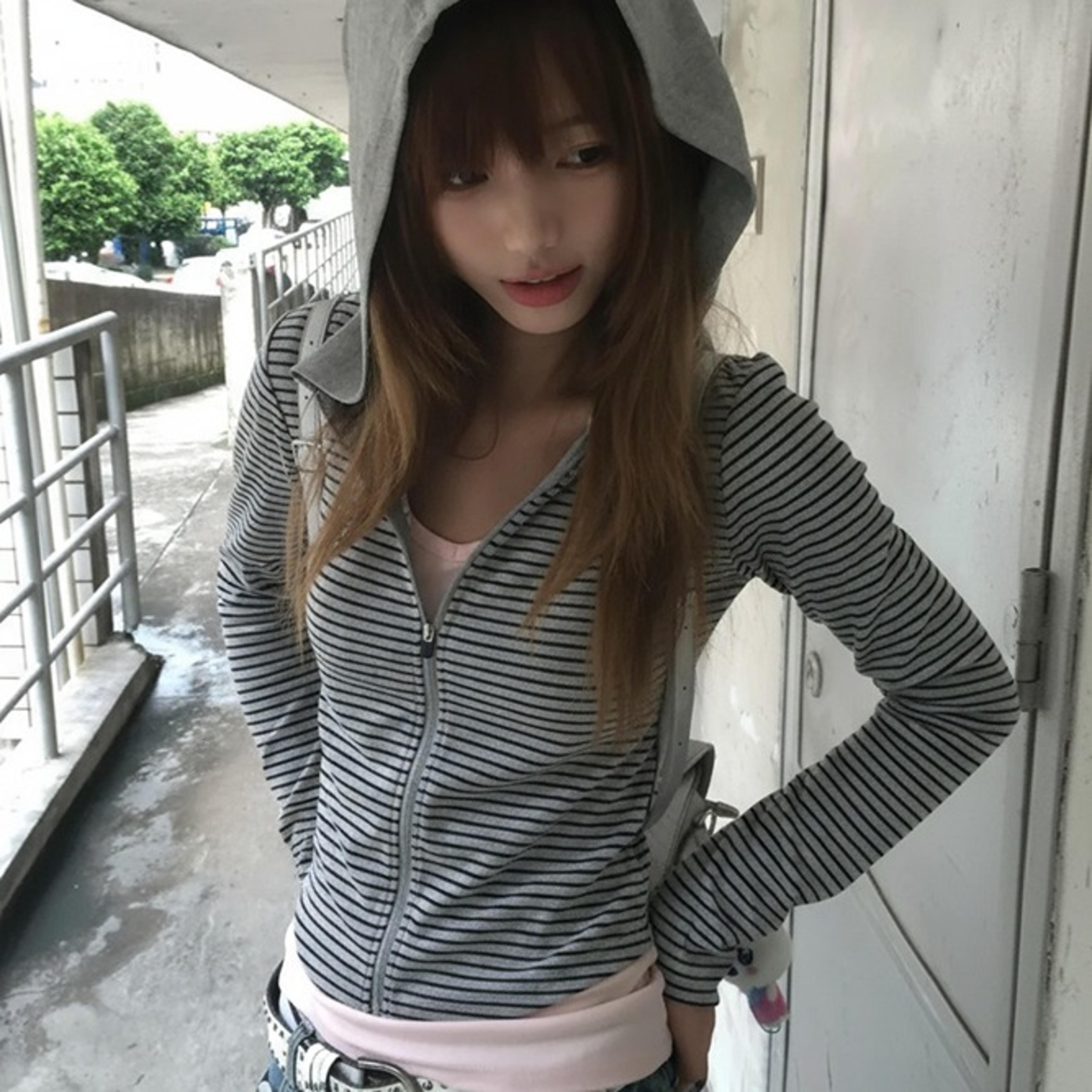 womens striped zip-up hoodie long sleeve streetwear sweatshirt
