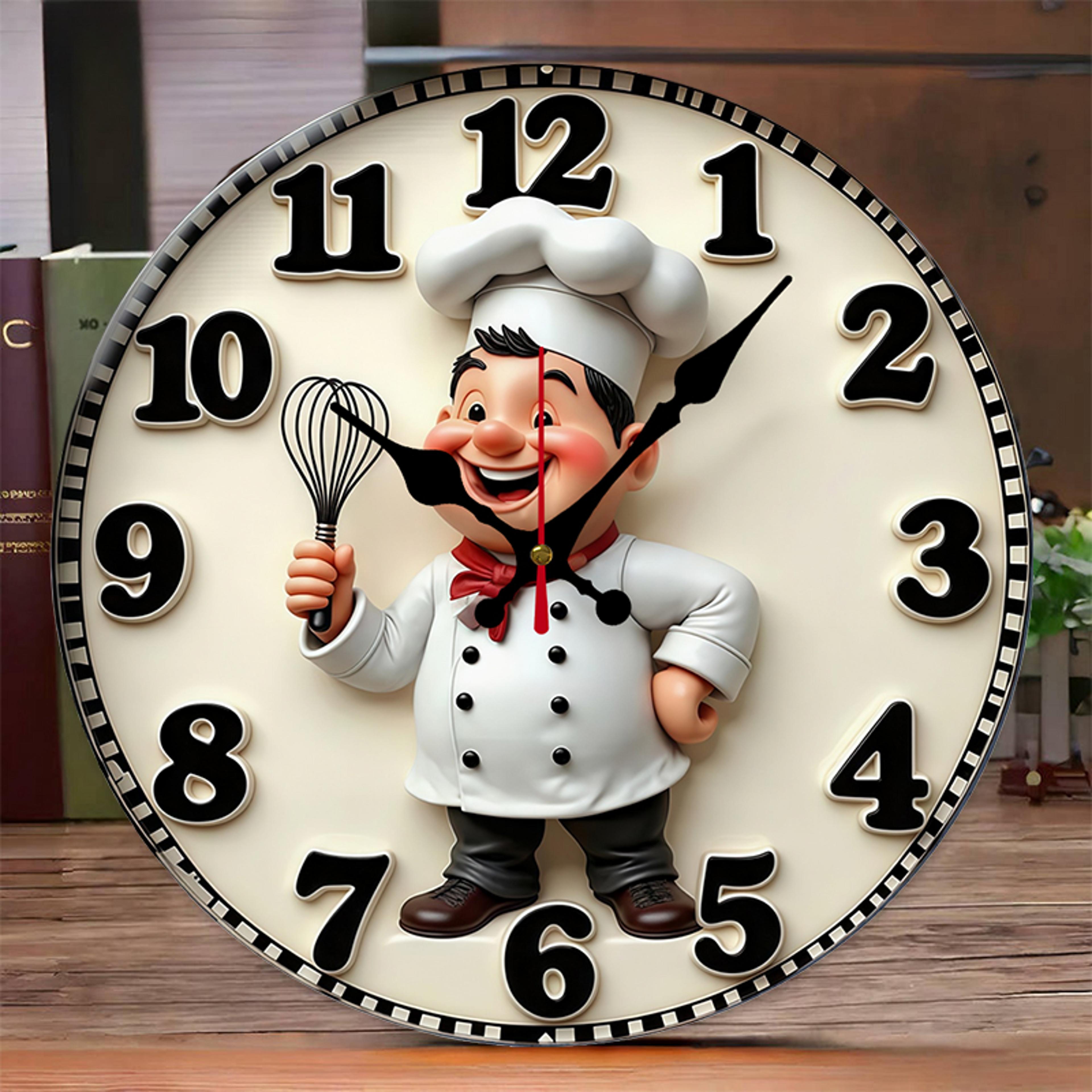 silent wooden round wall clock for kitchen and home decor
