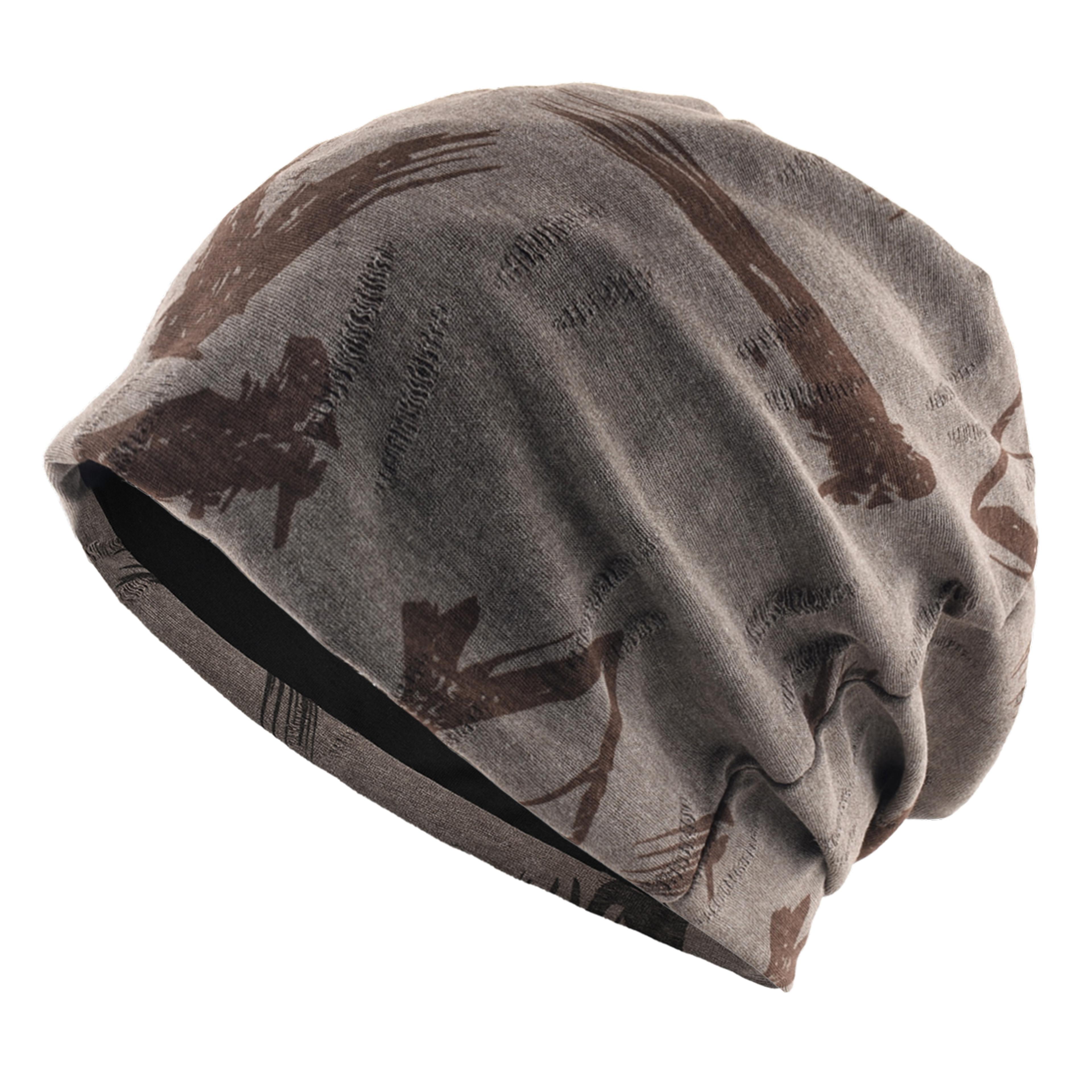 urban letter print slouchy beanie unisex baggy streetwear hat