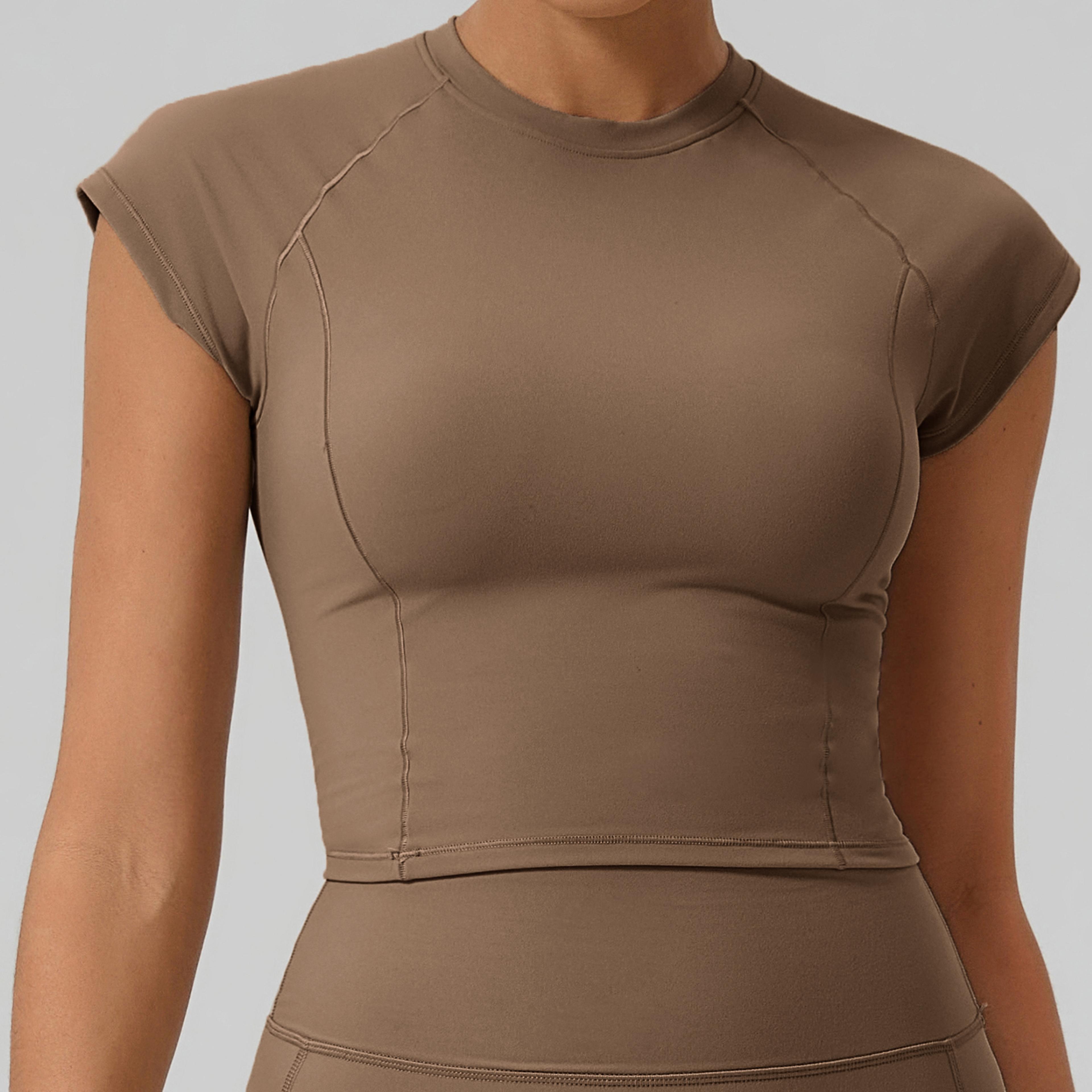 women's quick dry gym top compression fitness workout shirt