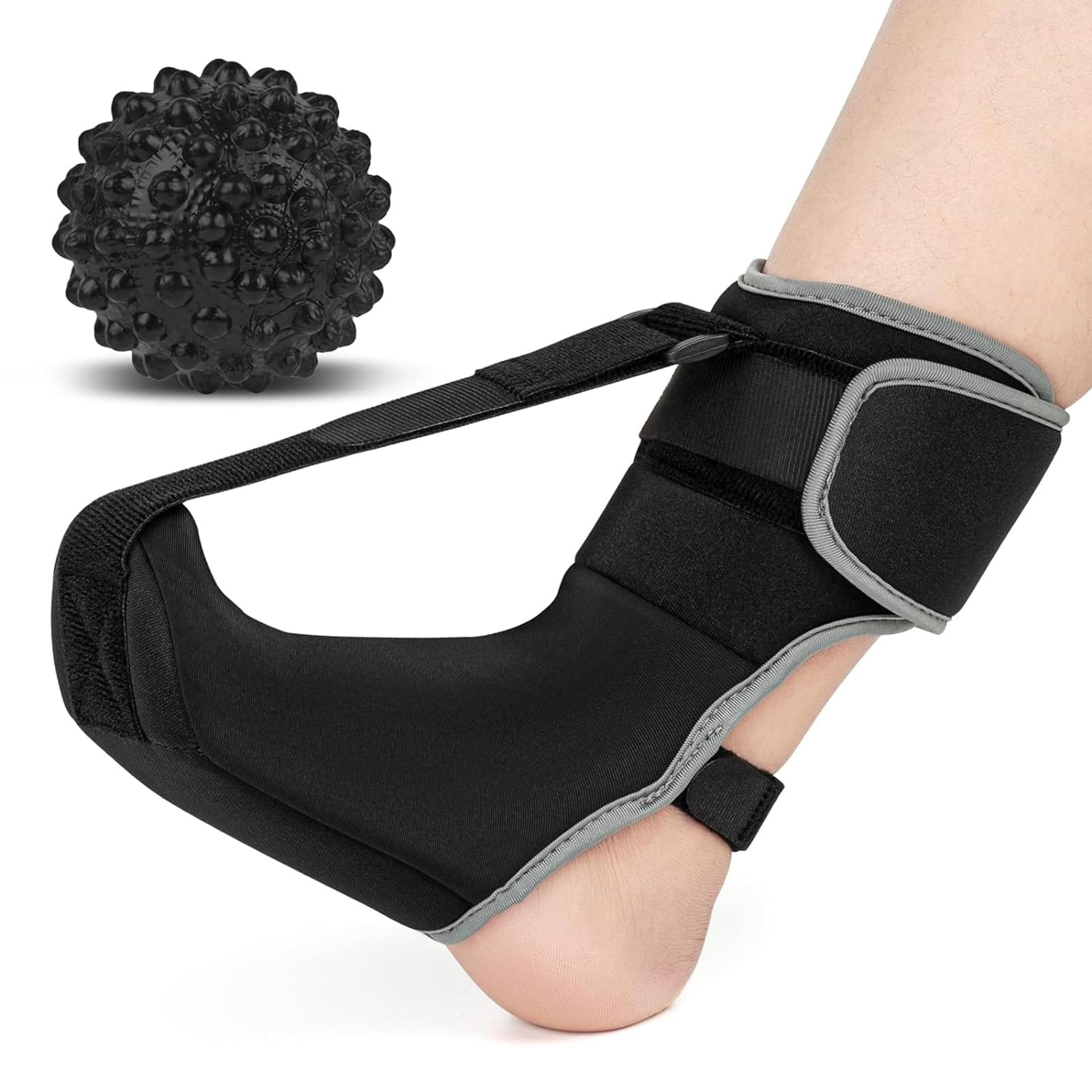plantar fasciitis night splint sock with massage ball for heel pain relief