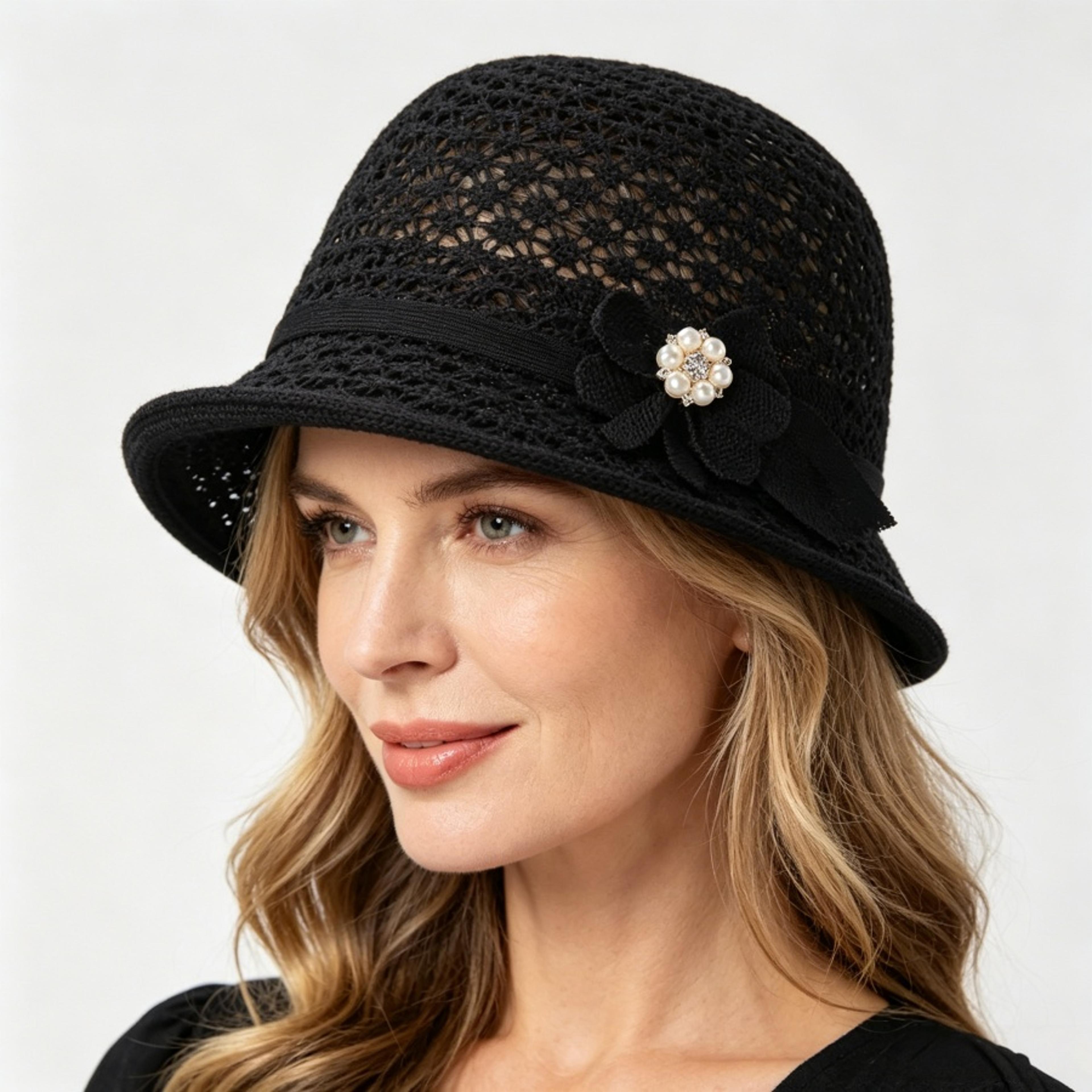 flora breeze women's sun hat with flowers breathable summer hat for uv protection