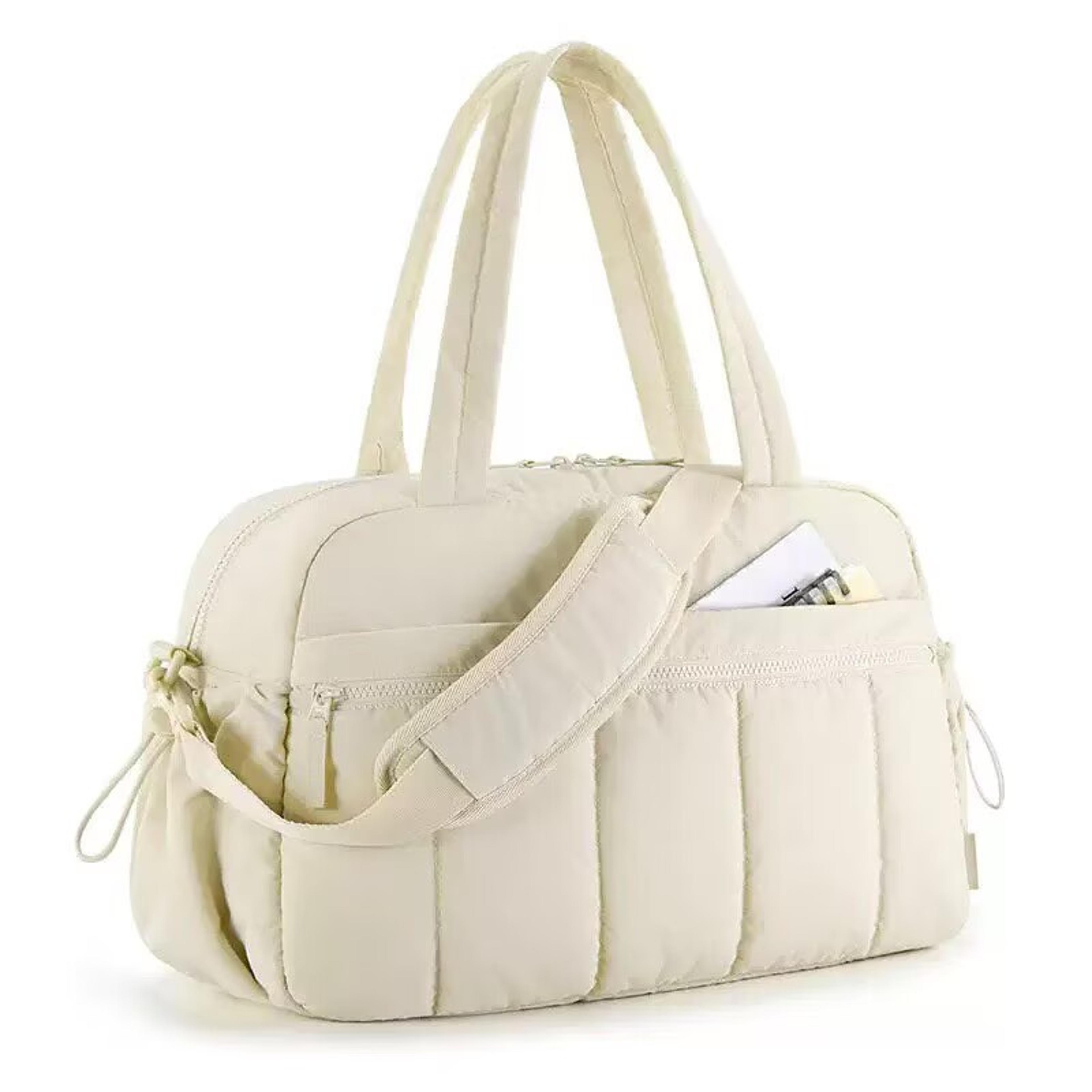 large waterproof travel duffel bag with shoe compartment for gym and weekend trips