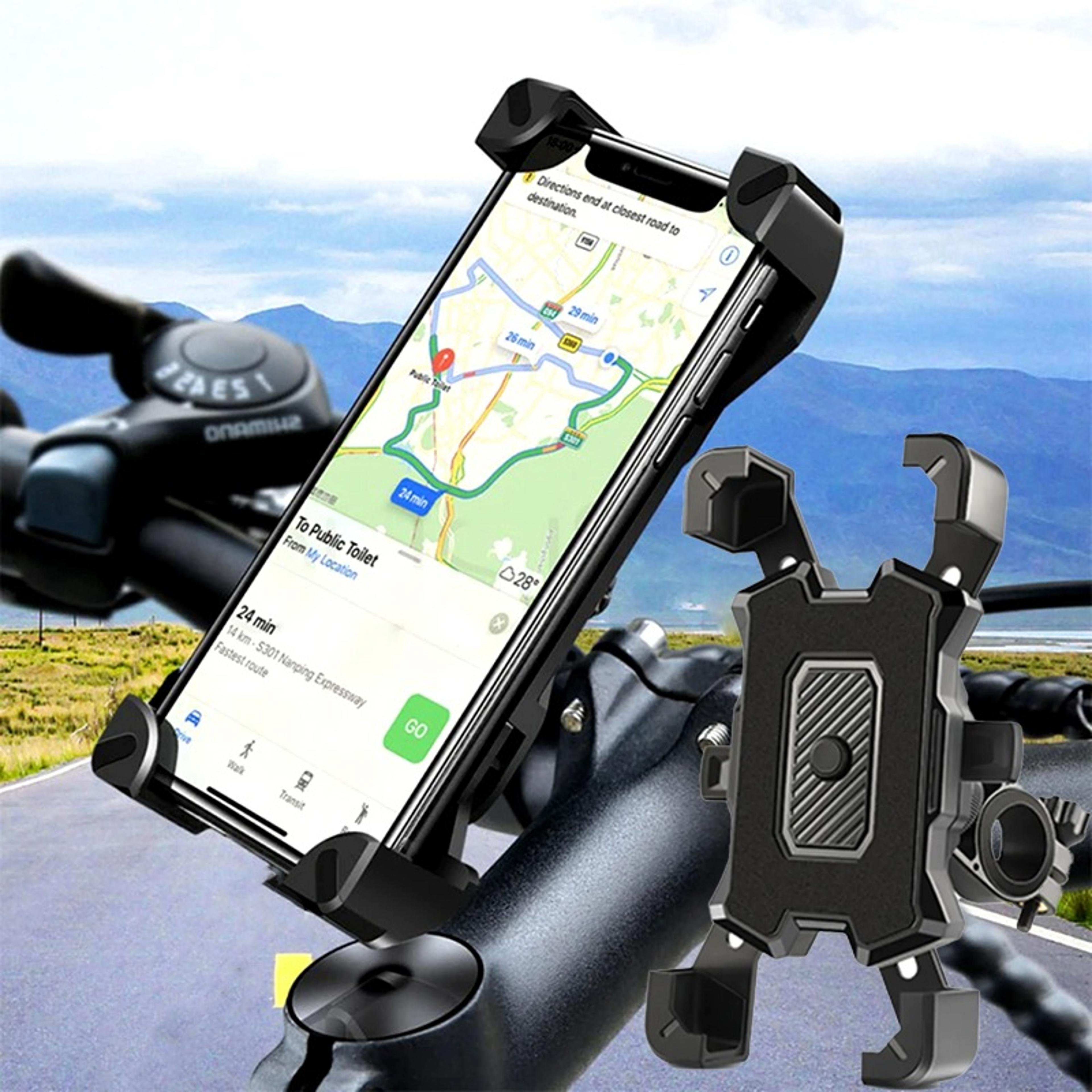 rotating bike phone holder shockproof bicycle phone mount for motorcycle & gps navigation