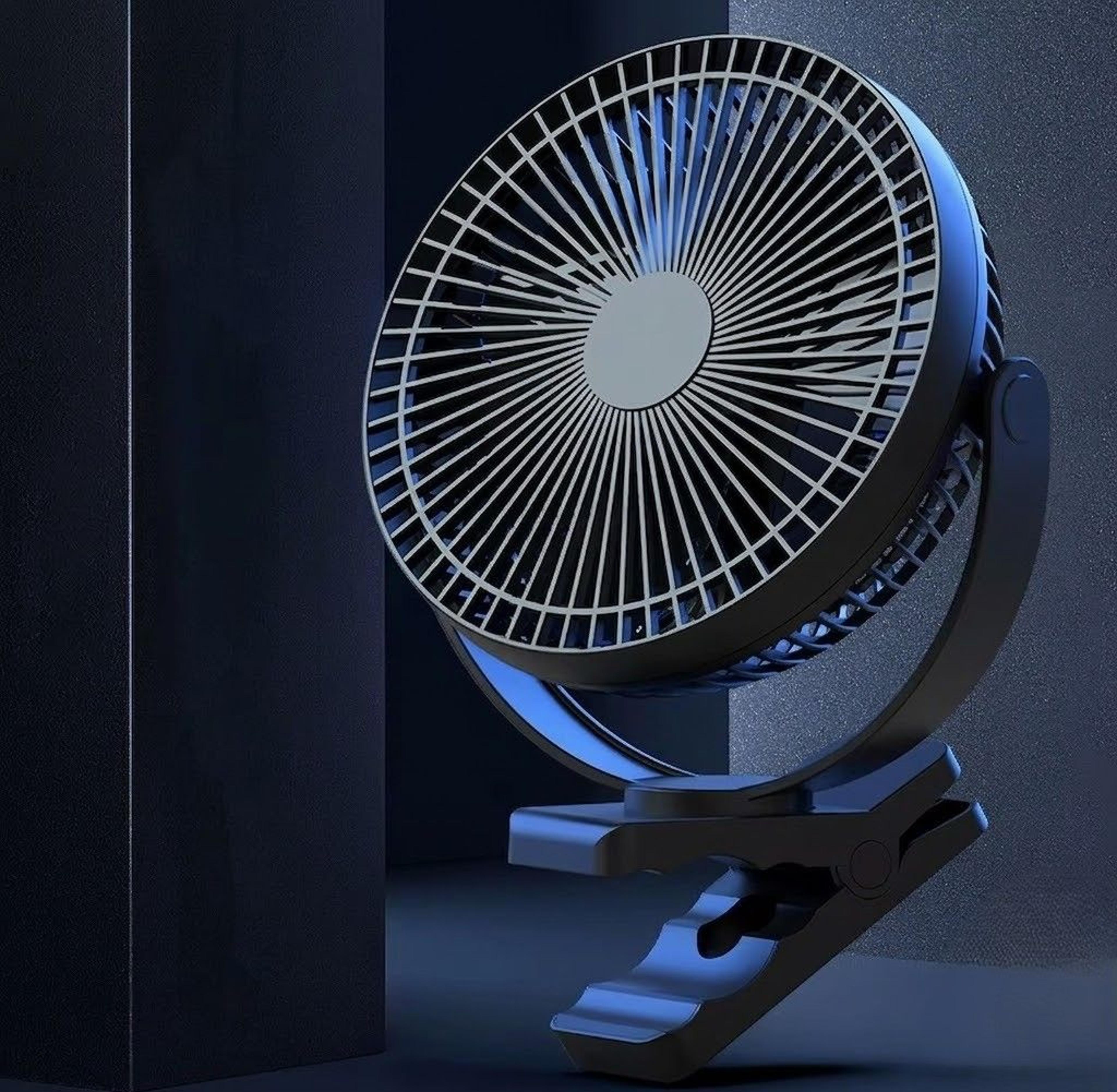 portable clip fan with battery usb rechargeable ceiling and desk fan