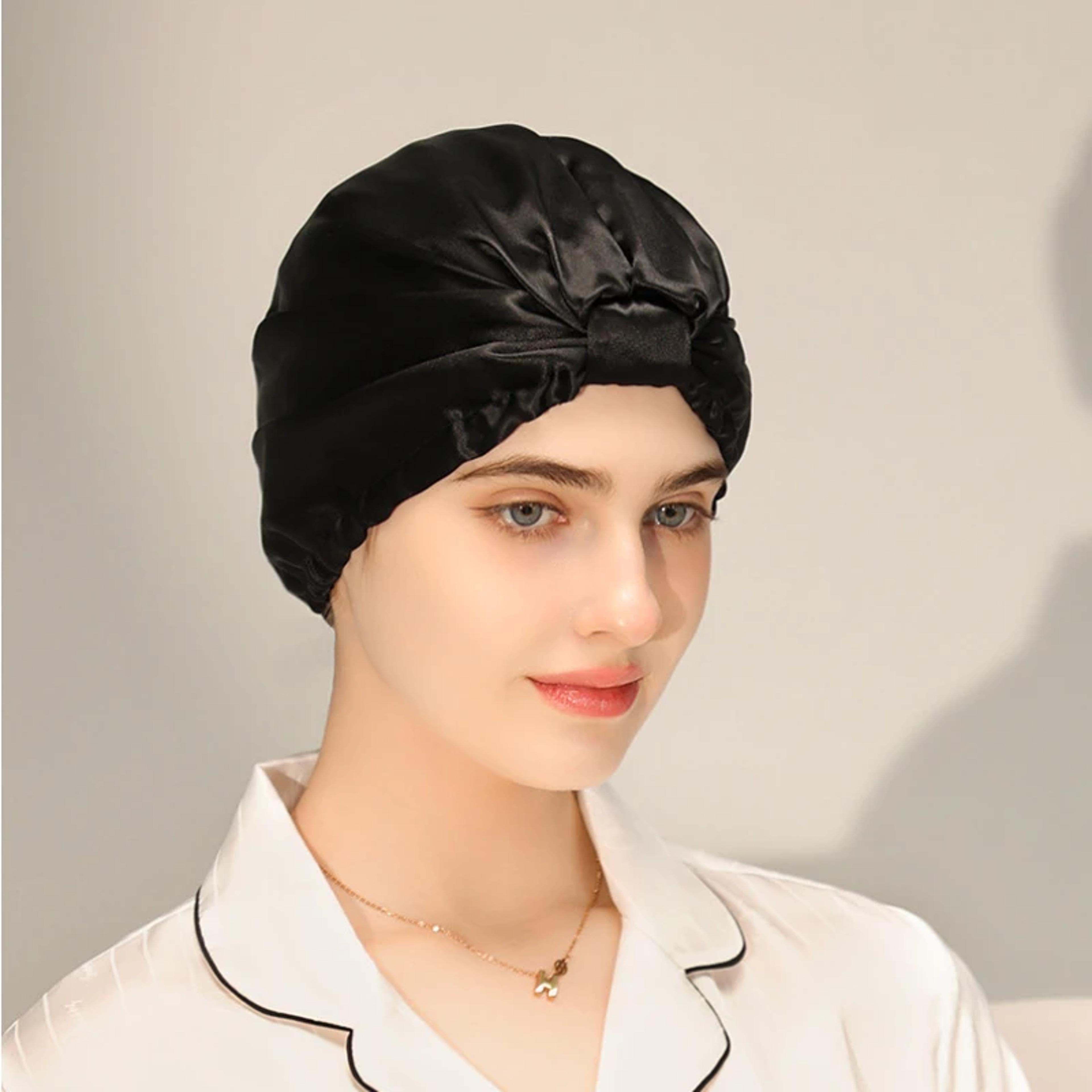 pure mulberry silk bonnet hair protection silk sleep cap for frizz free beauty sleep