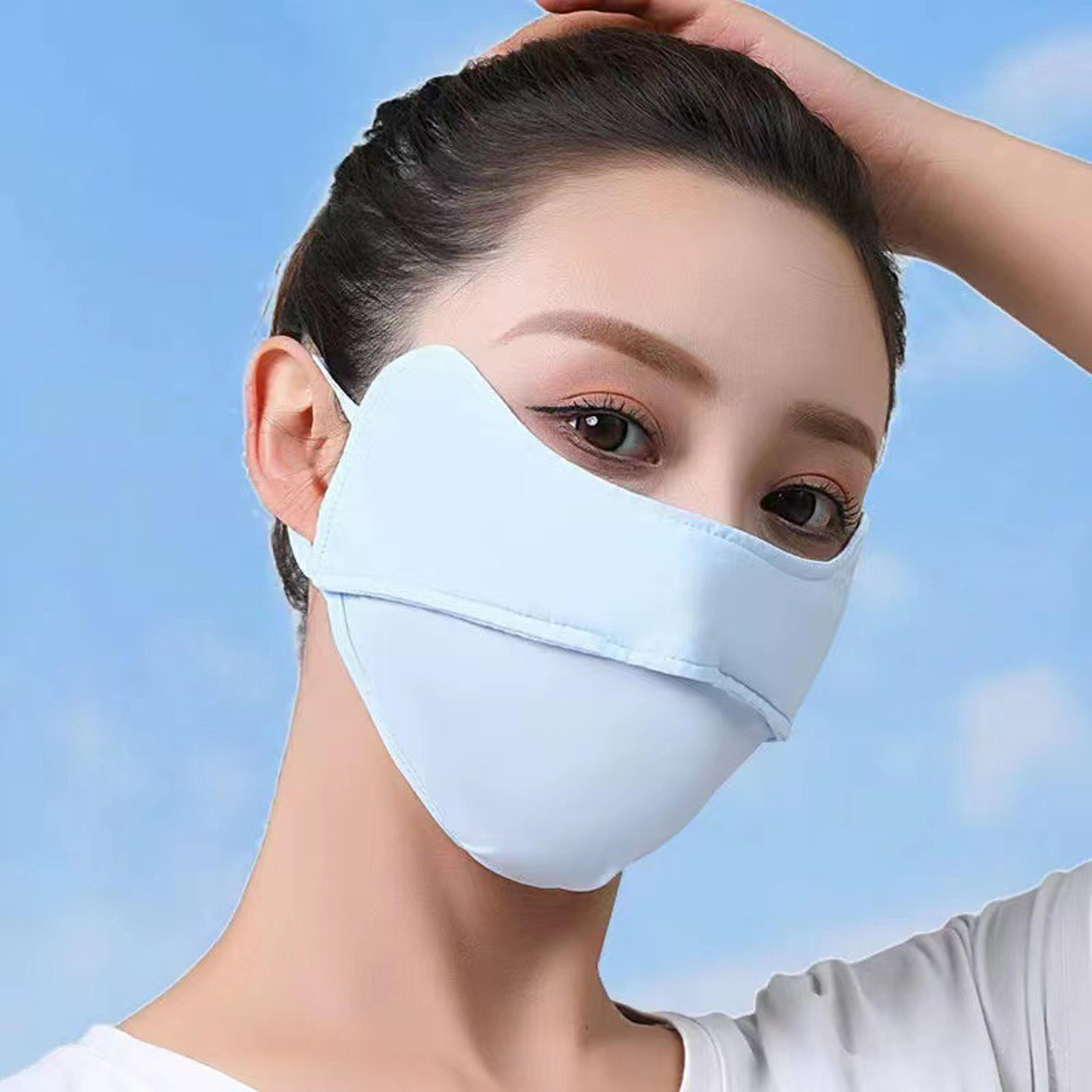 ice silk sunscreen mask uv protection face cover for cycling hiking and outdoor sports