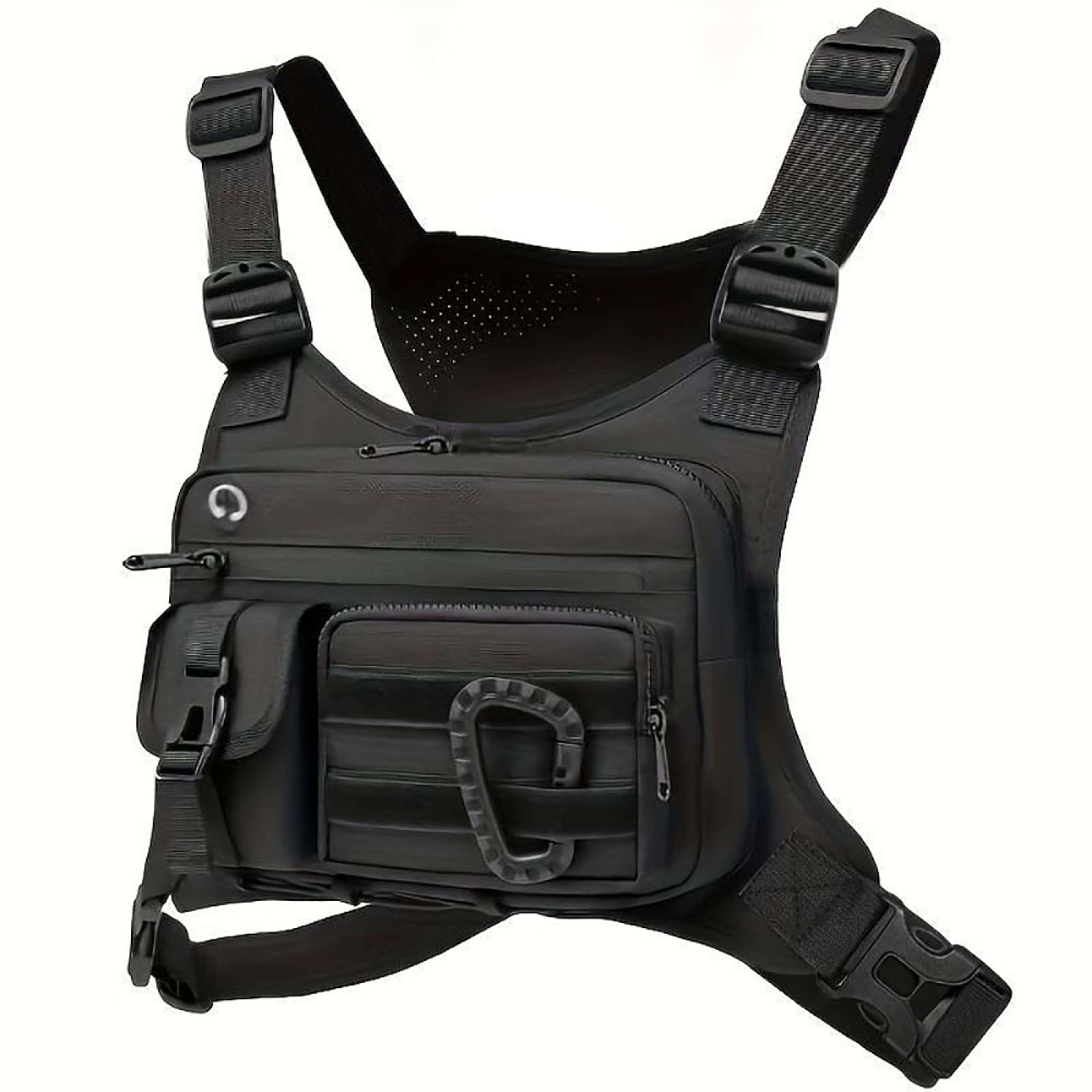 running chest bag tactical chest pack for hiking, camping & travel