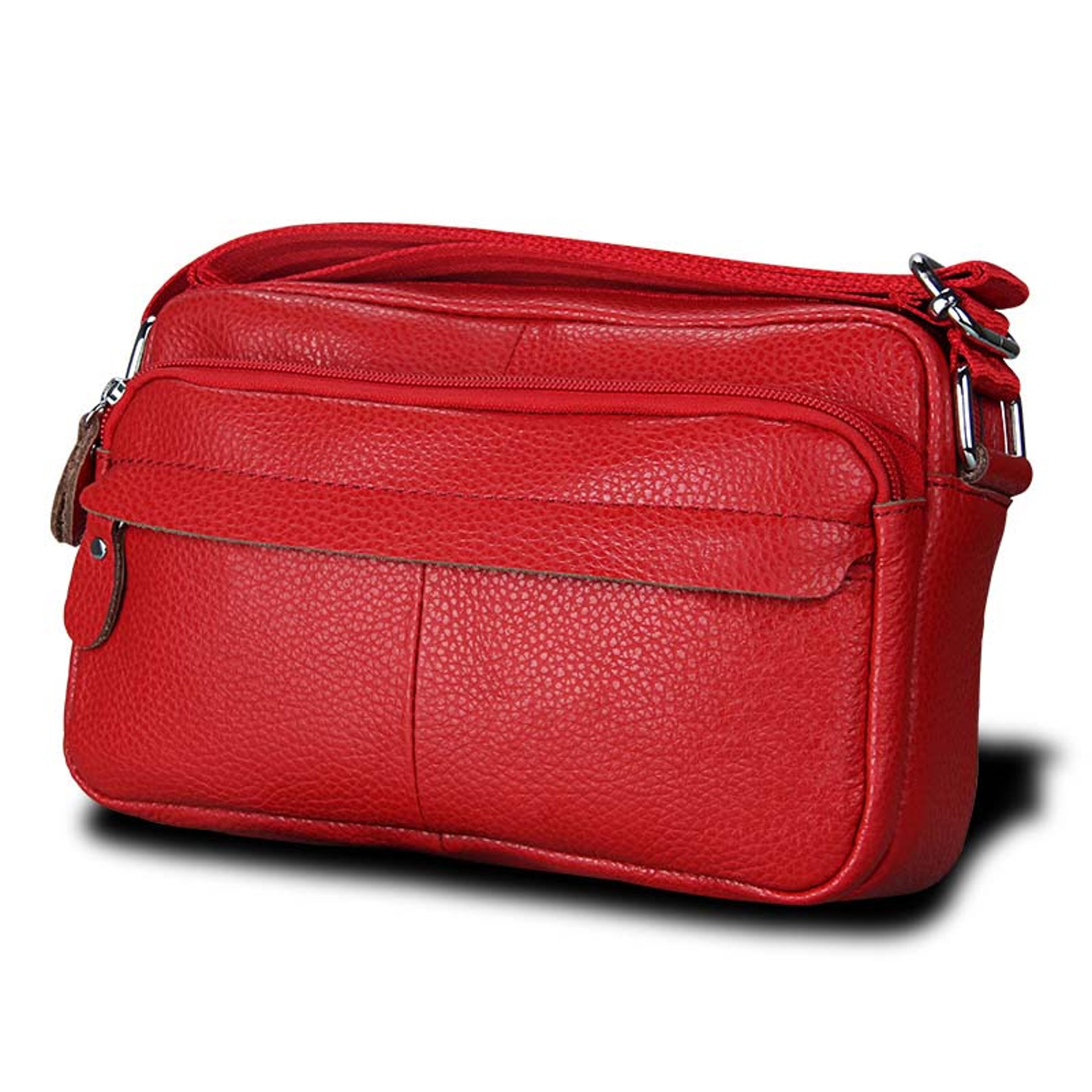 genuine leather crossbody bag for women soft casual messenger shoulder purse