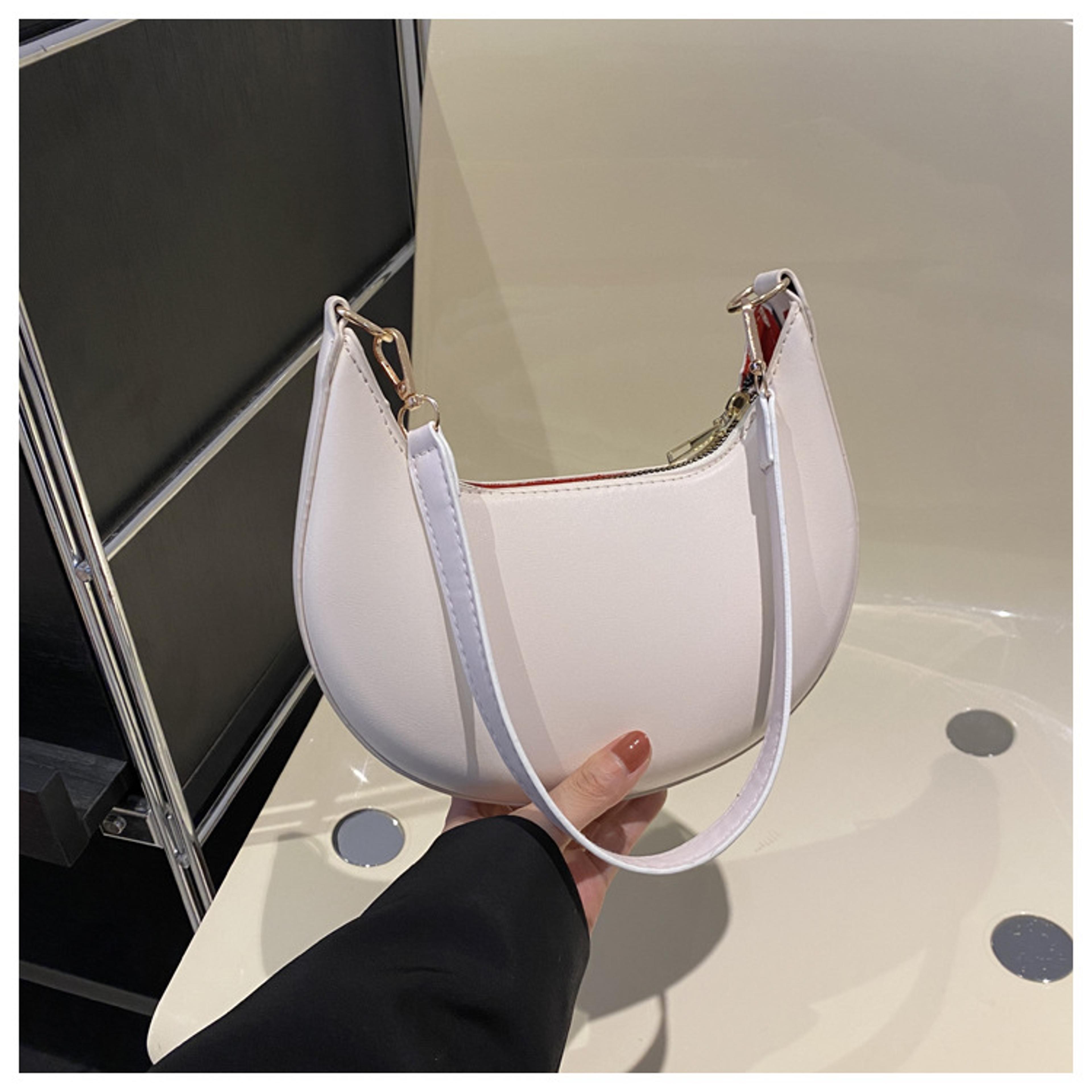 luxury moon shoulder bag for women elegant designer style bag crescent purse