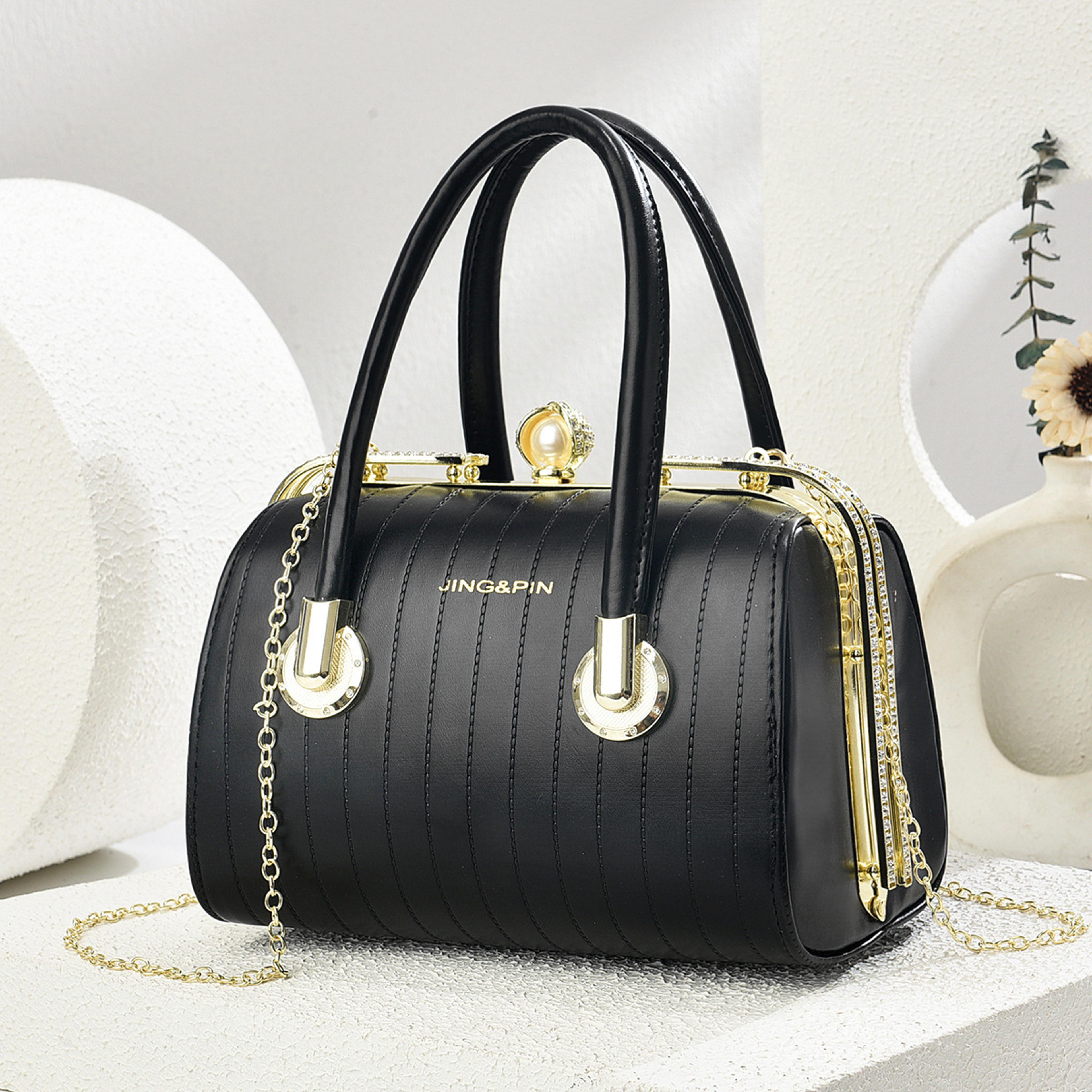 elegant boston handbag chain shoulder & women's crossbody bag for everyday style