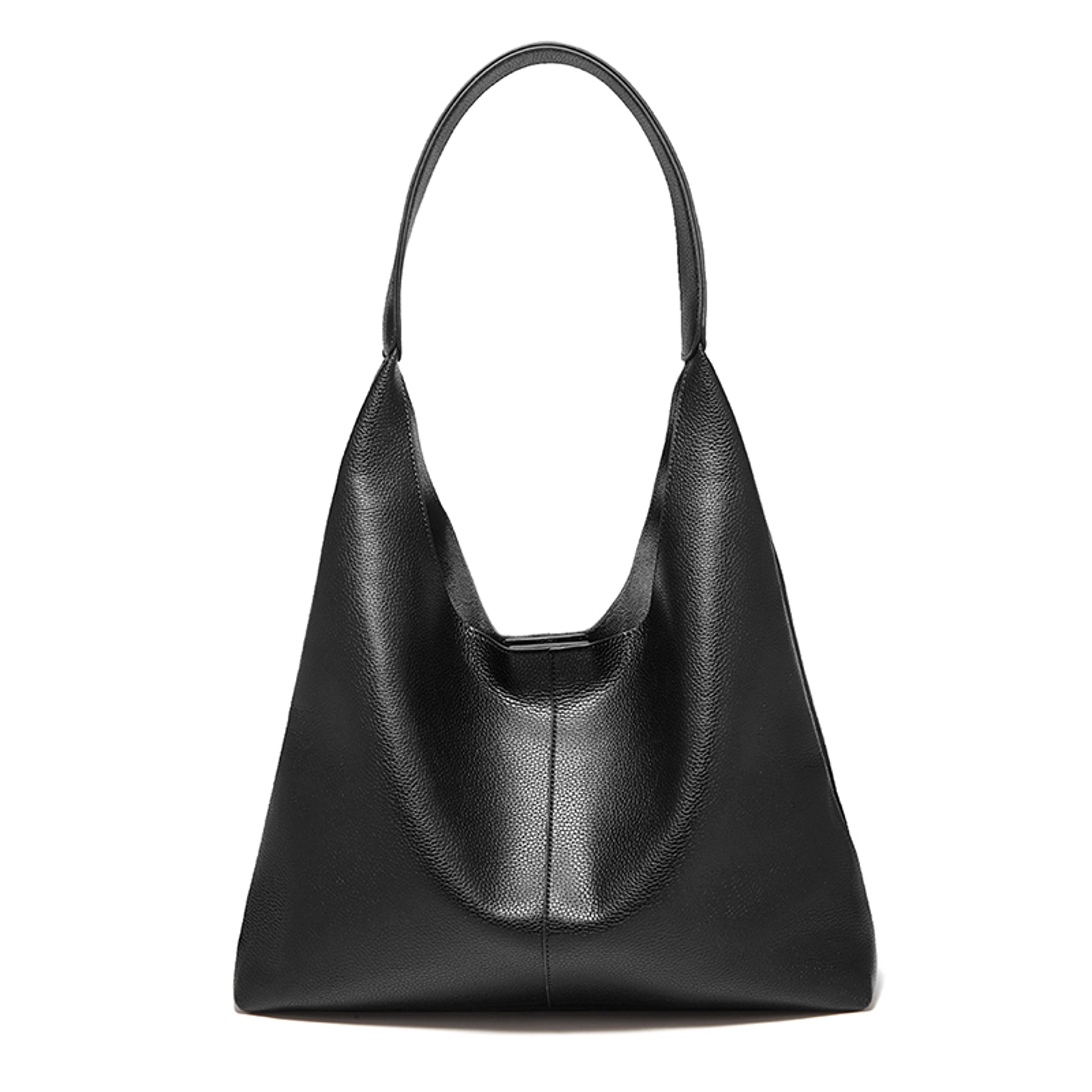 classic leather tote bag for women large hobo shoulder handbag