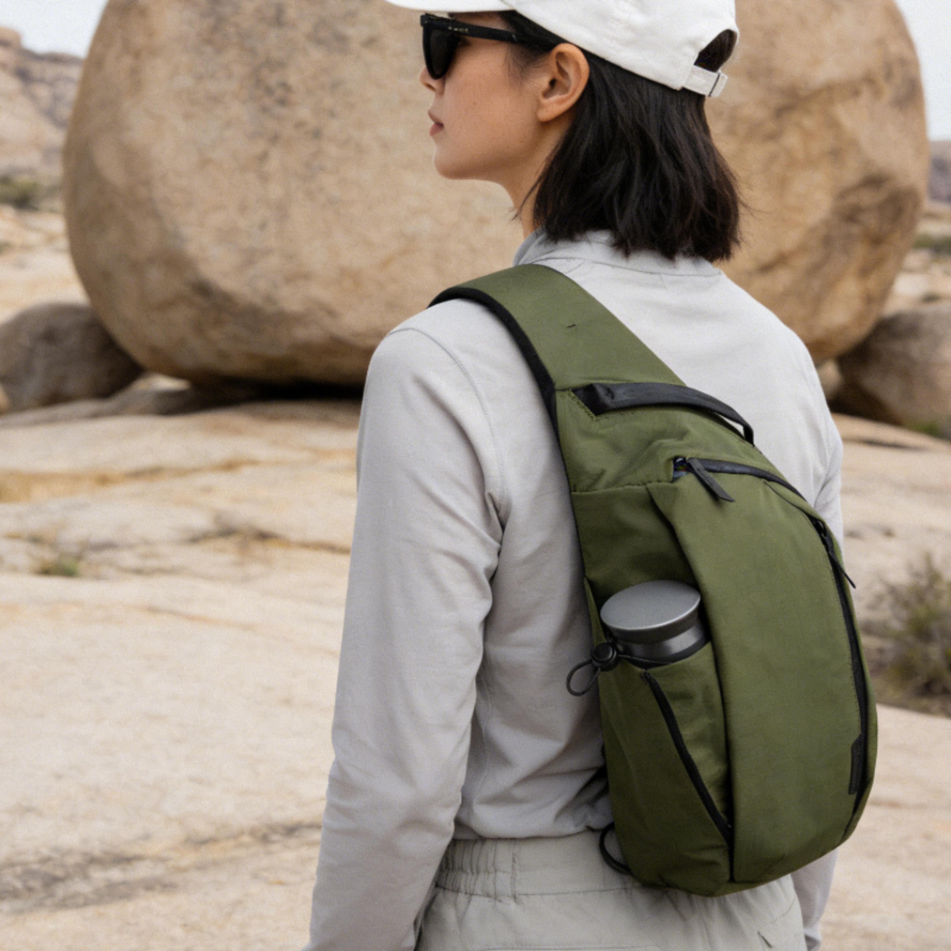 urban explorer crossbody sling bag for men with water bottle pocket and tablet storage