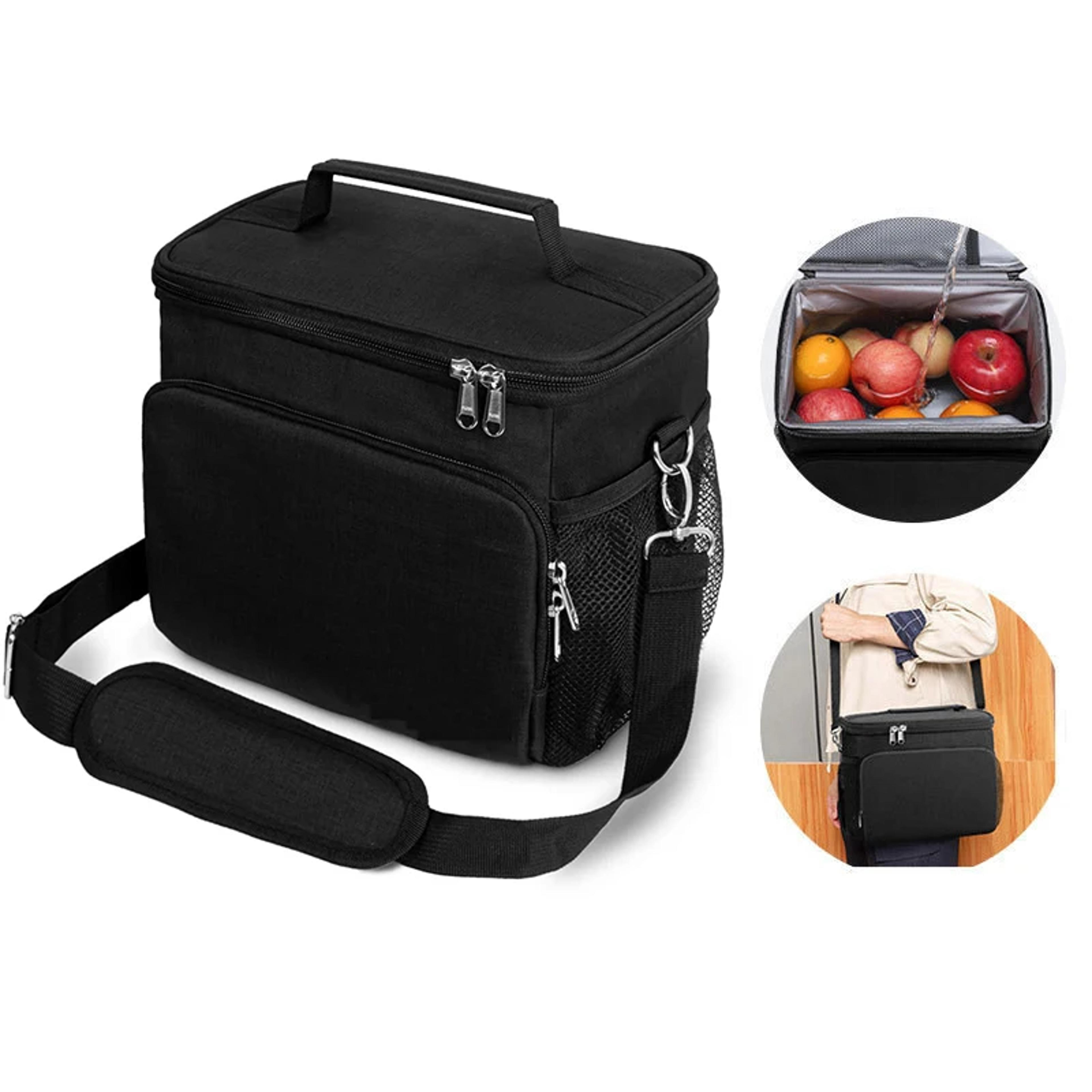 insulated lunch tote bag with double layer large capacity cooler