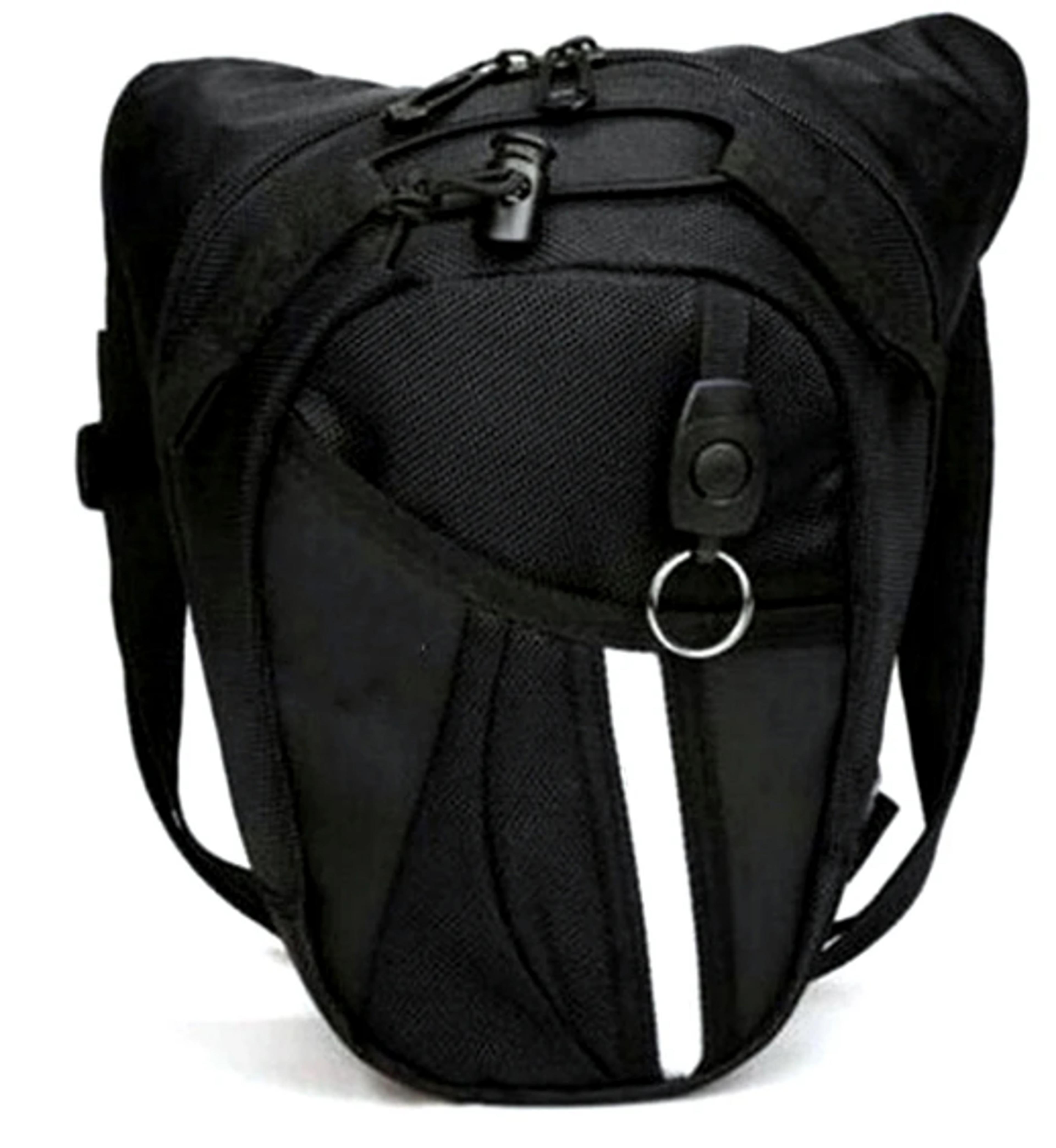 waterproof motorcycle leg bag with adjustable waist & thigh straps