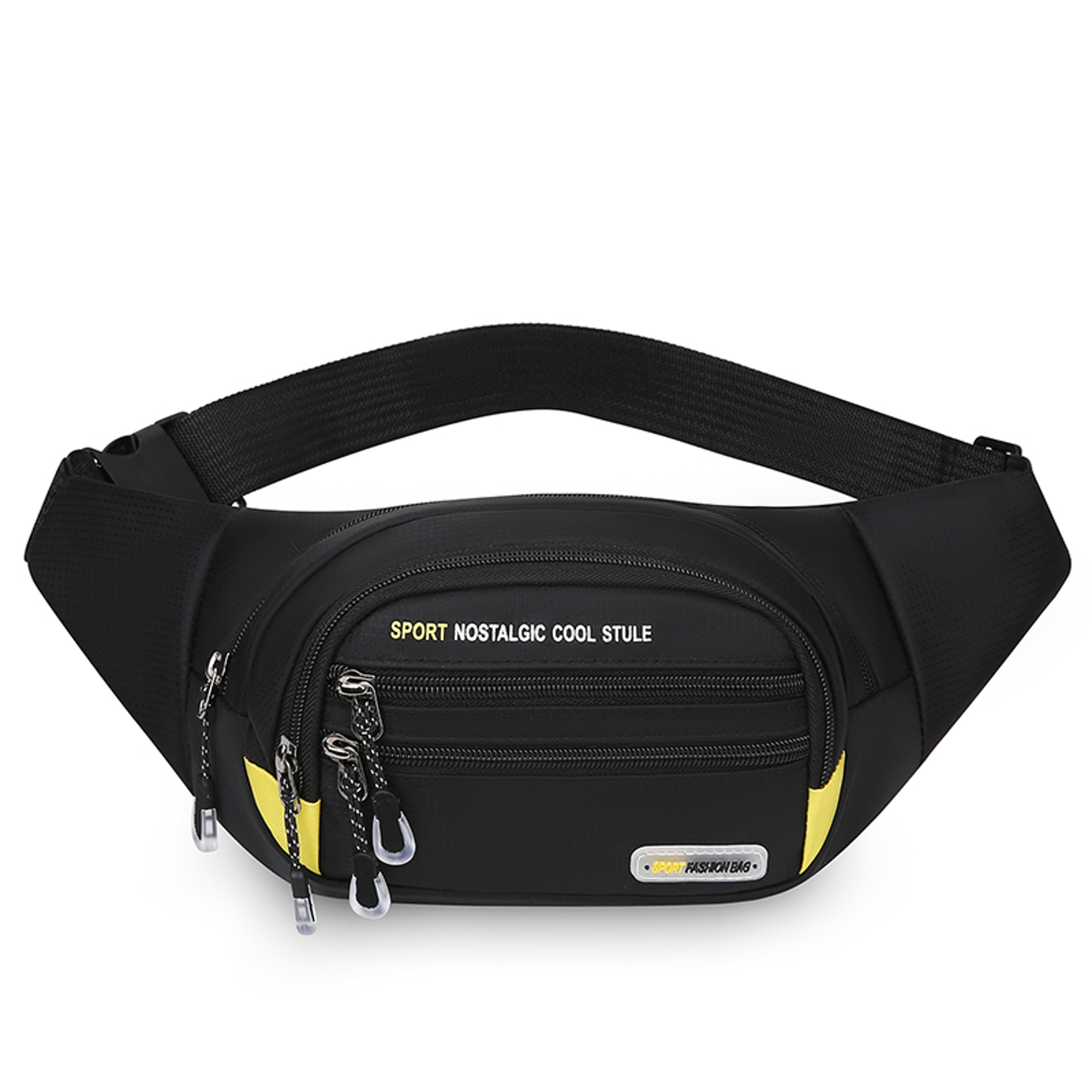 large capacity crossbody bag & waist bag for men & women water resistant travel sling pack