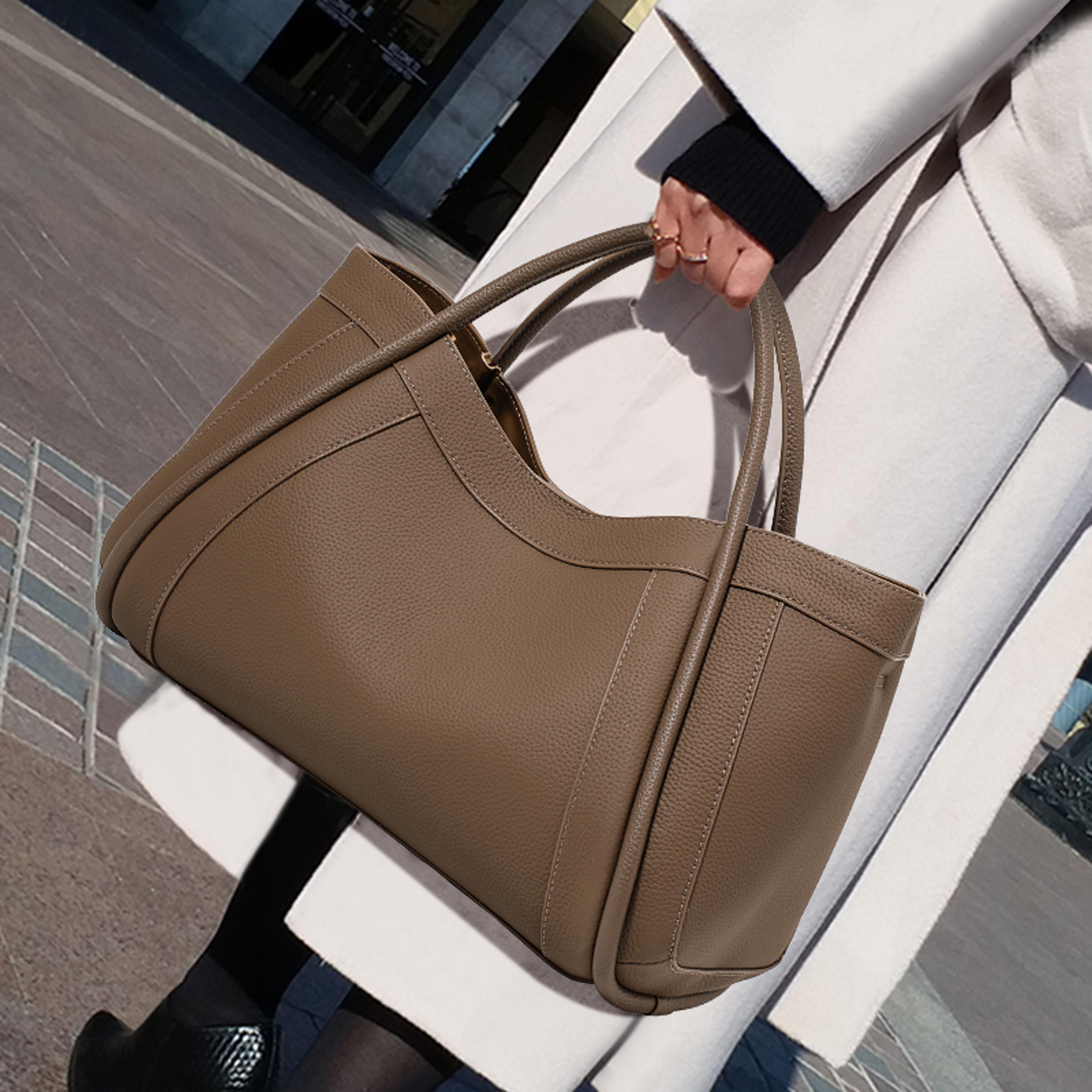 premium genuine leather crossbody bag for women large capacity cowhide shoulder purse