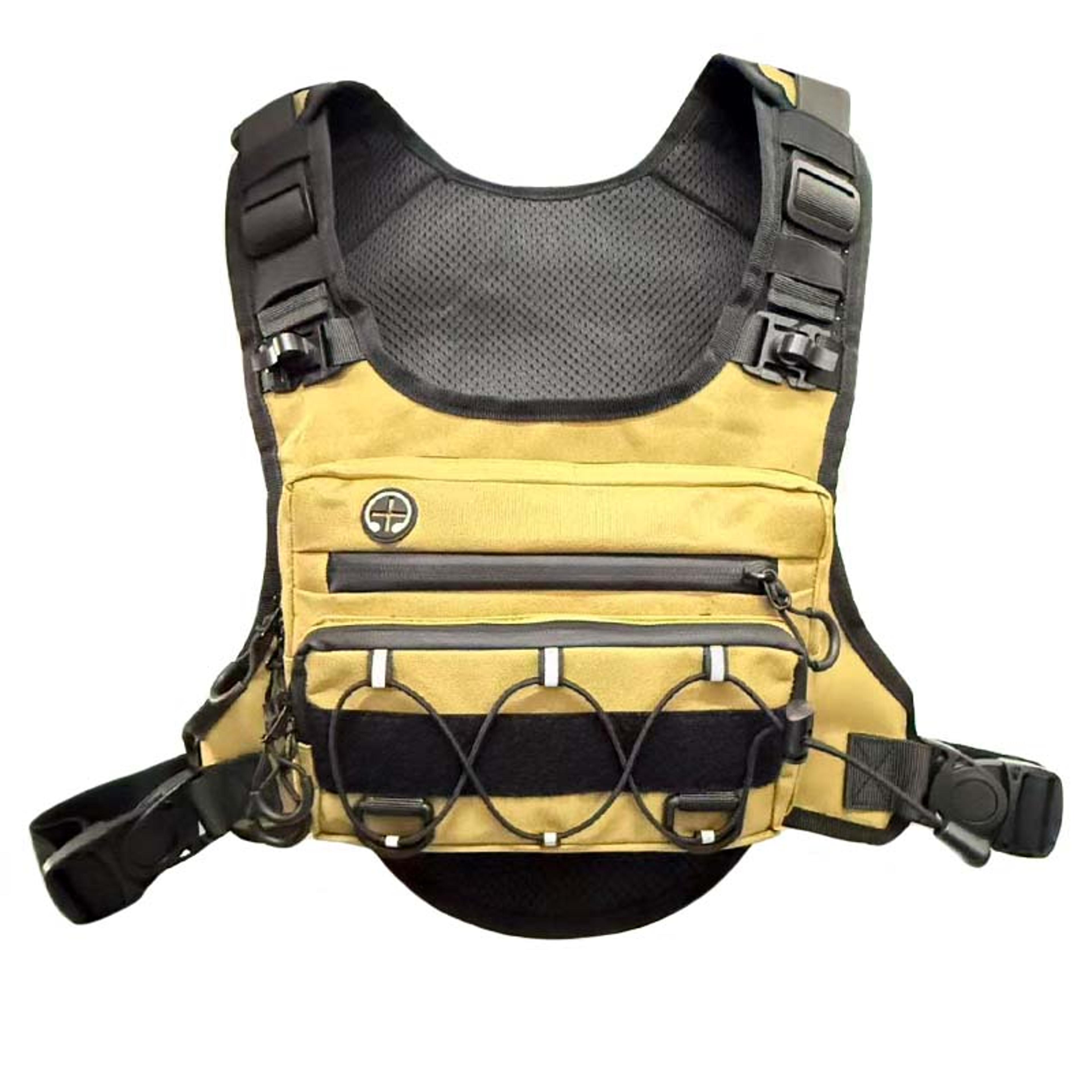 tactical chest bag running hydration vest with multi pocket outdoor chest pack