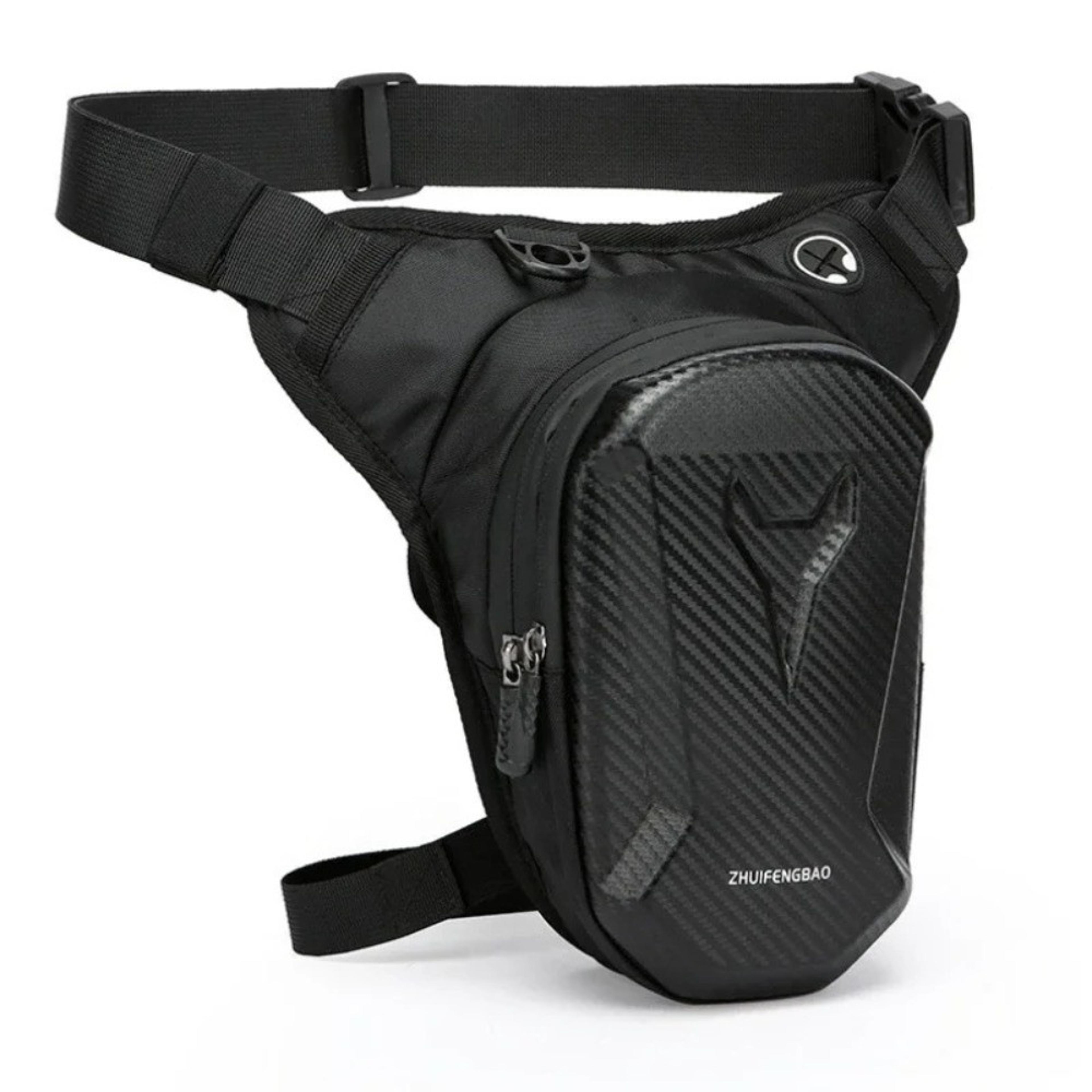 eva hard shell motorcycle leg bag waterproof motorcycle waist bag for riding & travel