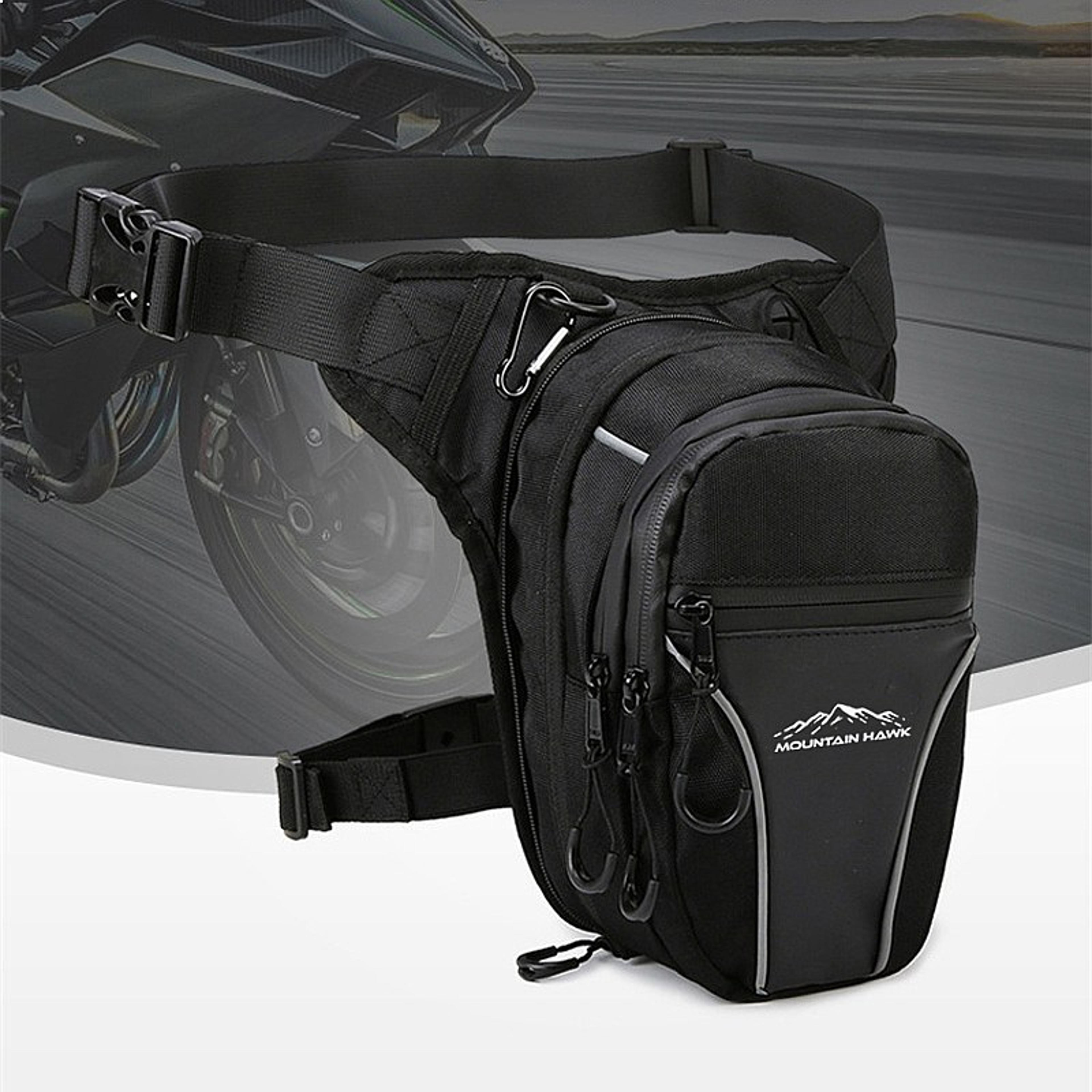 tactical motorcycle leg bag convertible riding waist pack for travel, outdoor adventures & daily carry