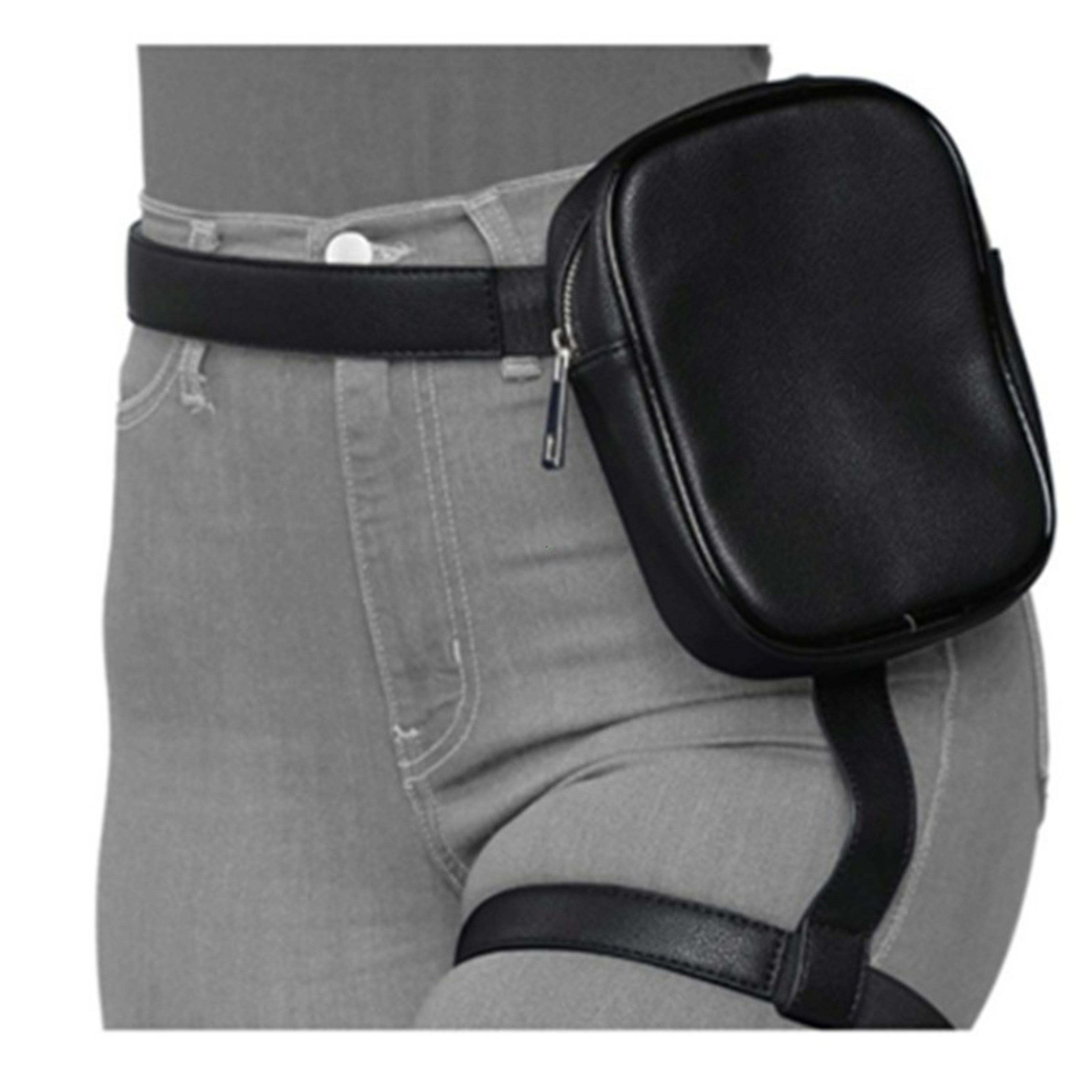 leather leg bag for women stylish motorcycle leg bag waist thigh holster crossbody utility pouch