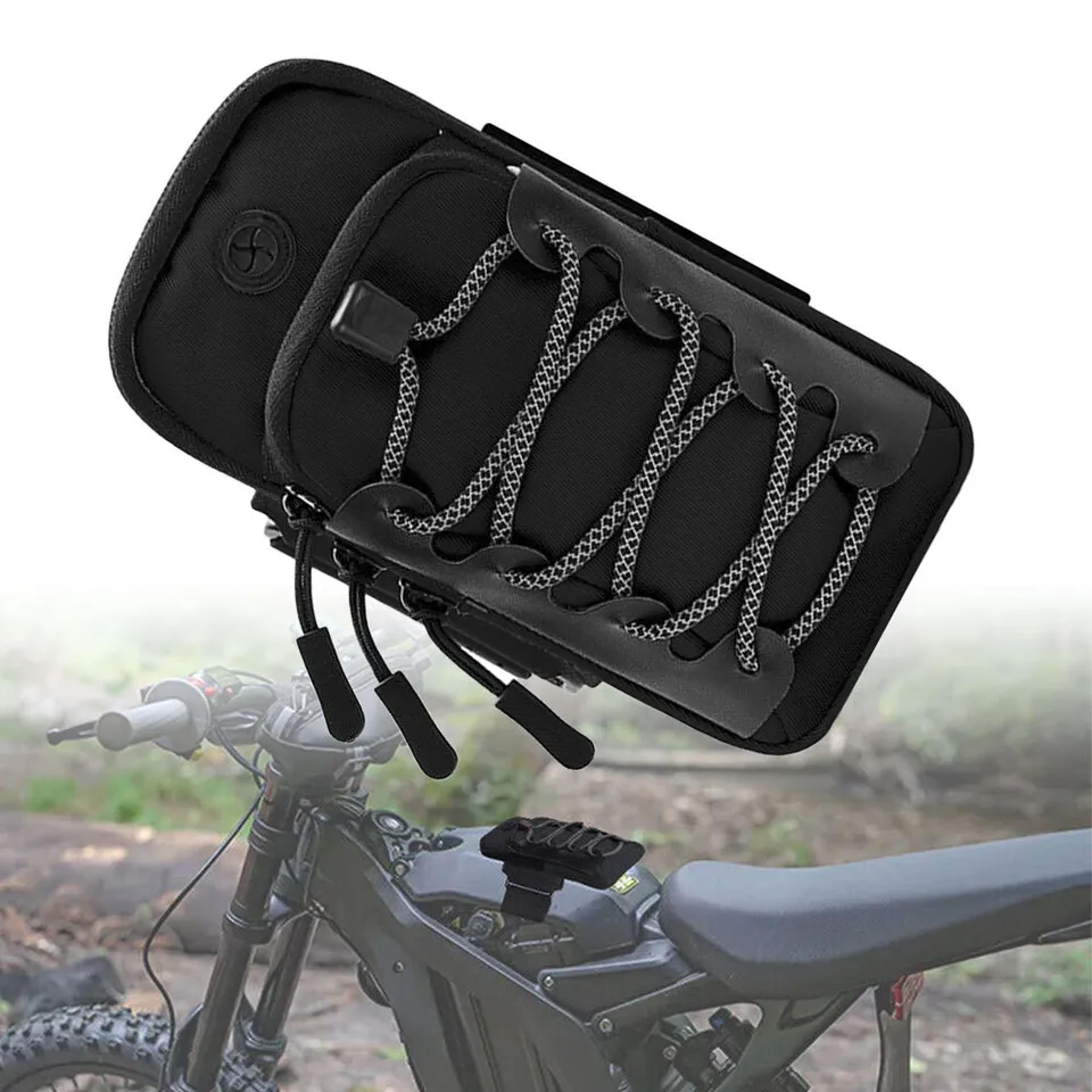 sur ron battery cover phone storage bag waterproof motorcycle accessory