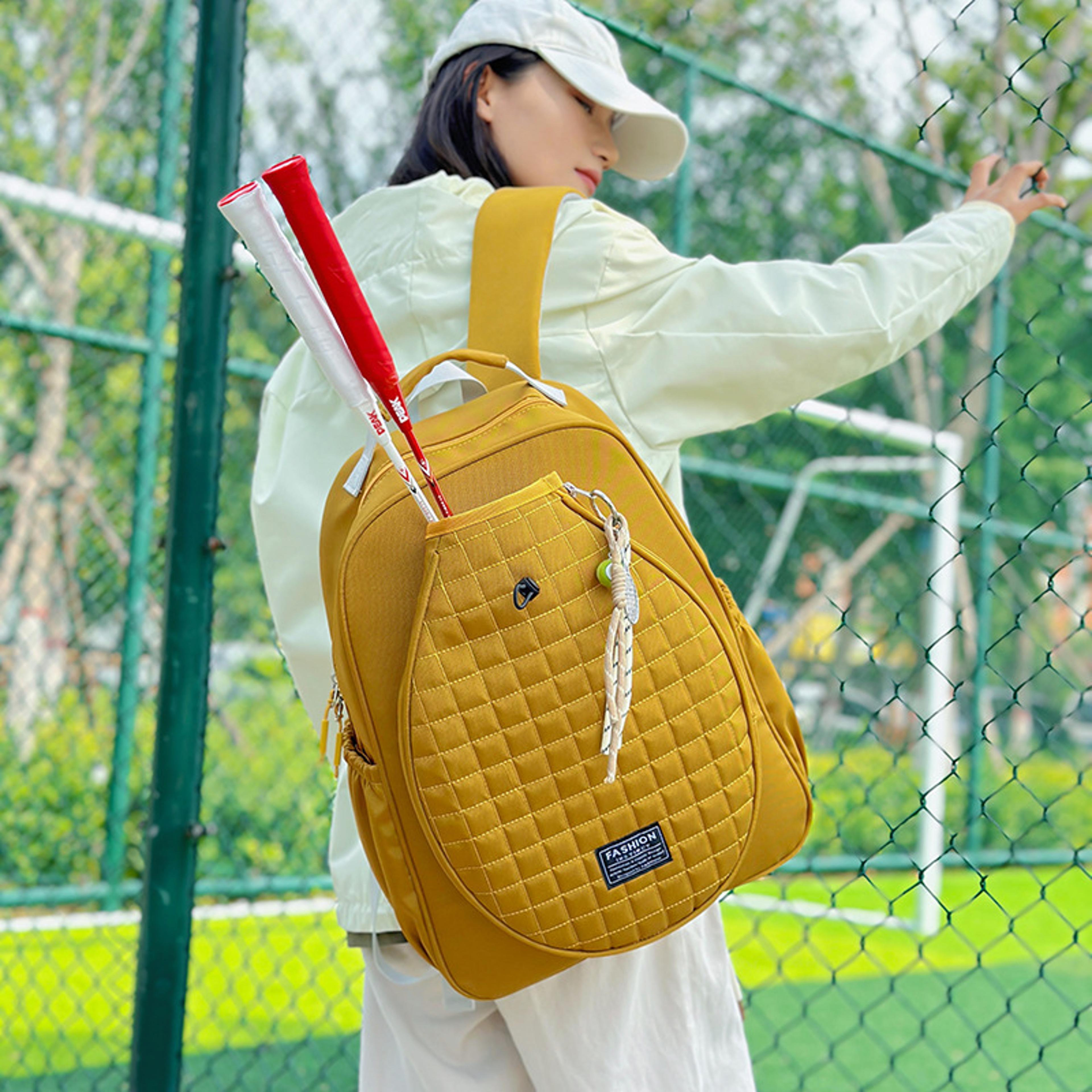 tennis racket bag, badminton backpack, sports racket bag, racquet holder bag, athletic gear bag