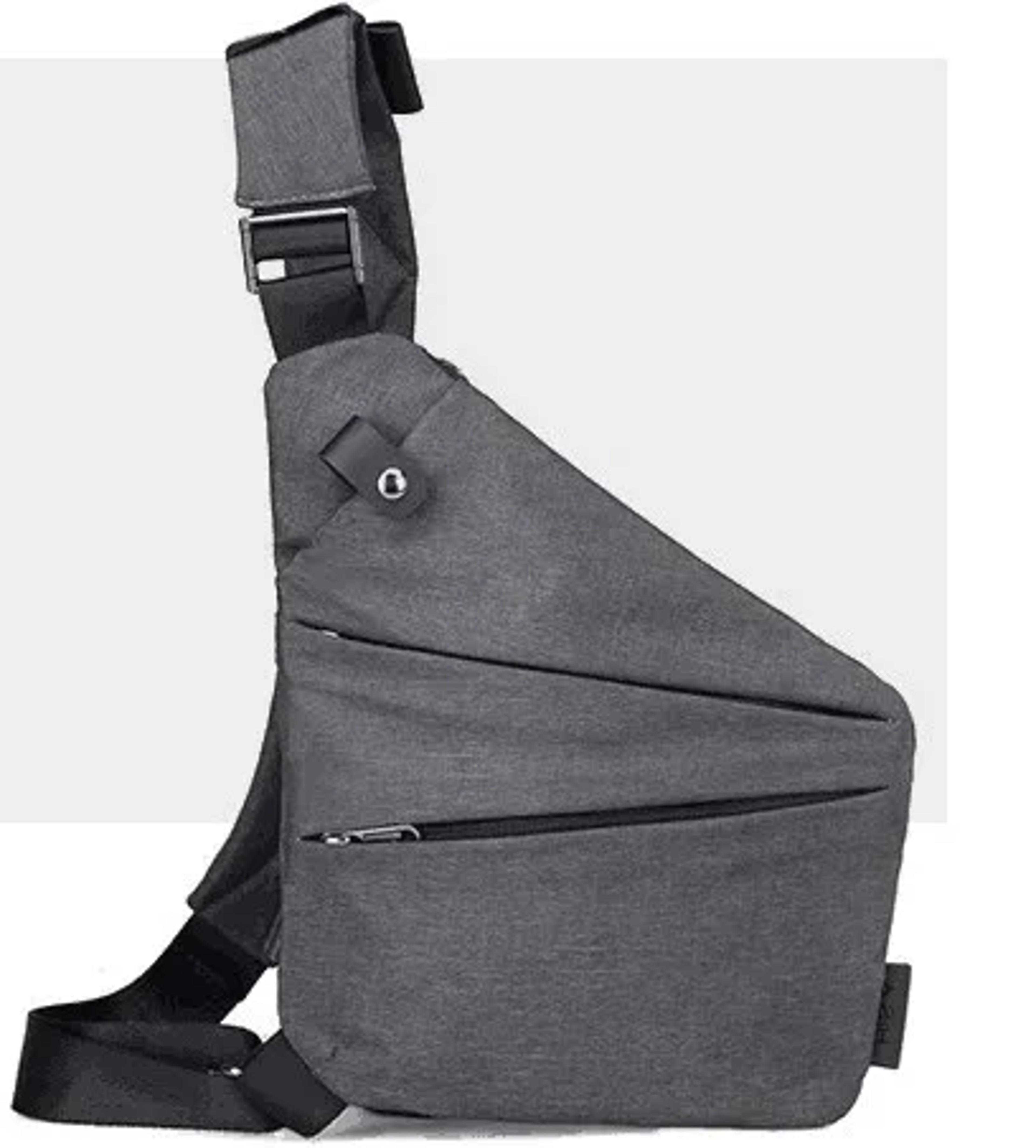 slim tactical hiking belt bag waterproof motorcycle chest sling bag for men outdoor travel
