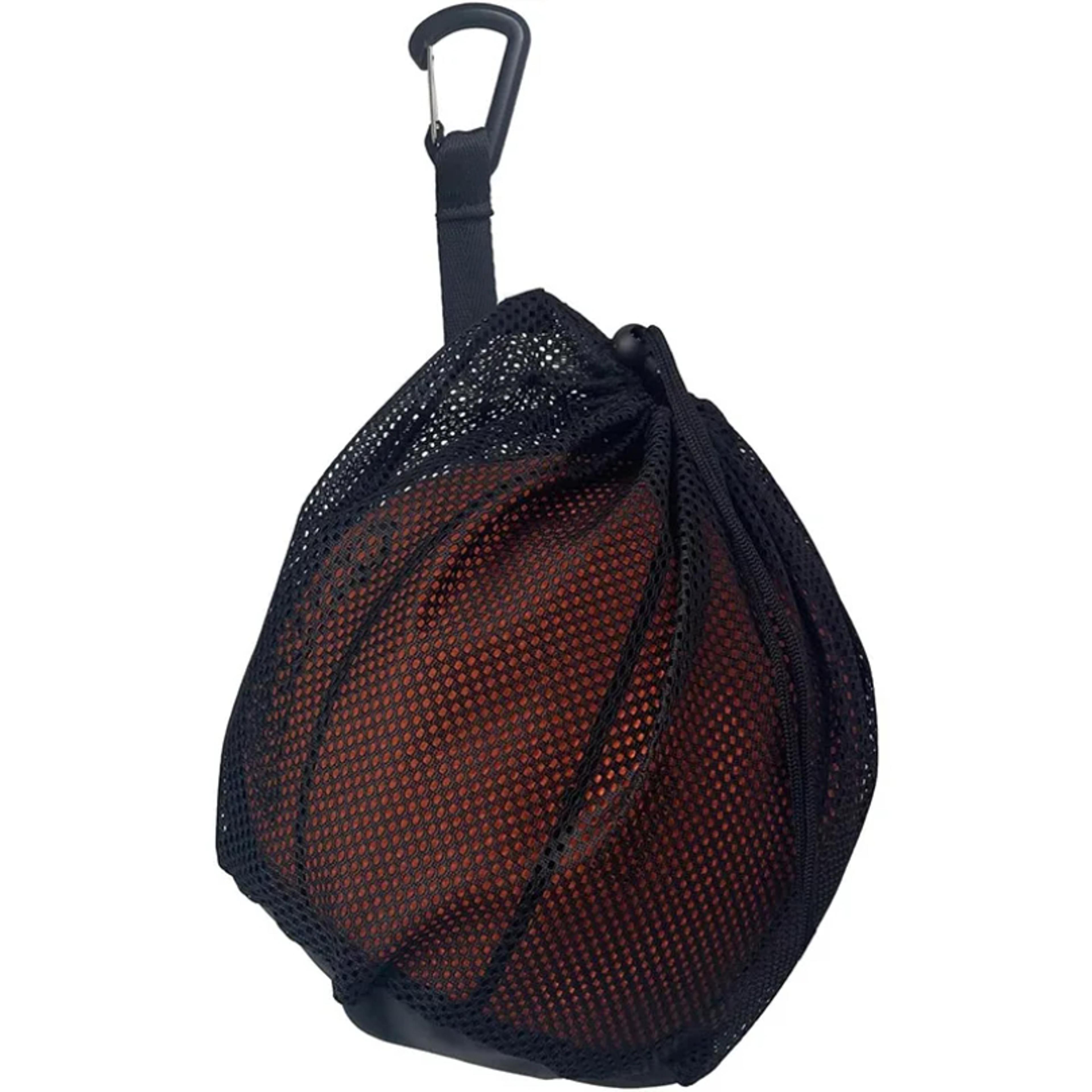 portable mesh ball bag drawstring sports equipment bag for basketball soccer volleyball football