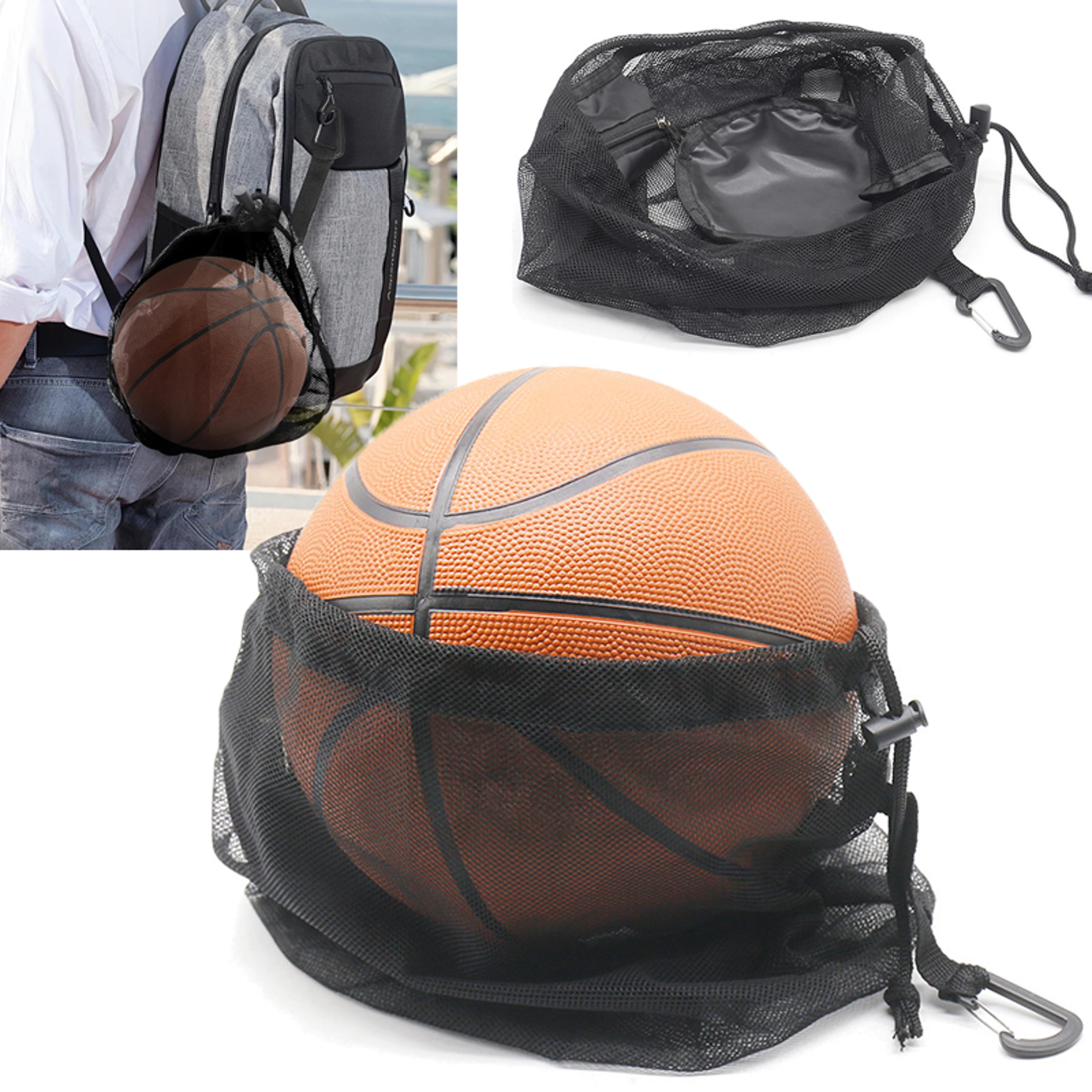 adjustable mesh ball bag sports ball backpack for basketball football volleyball storage