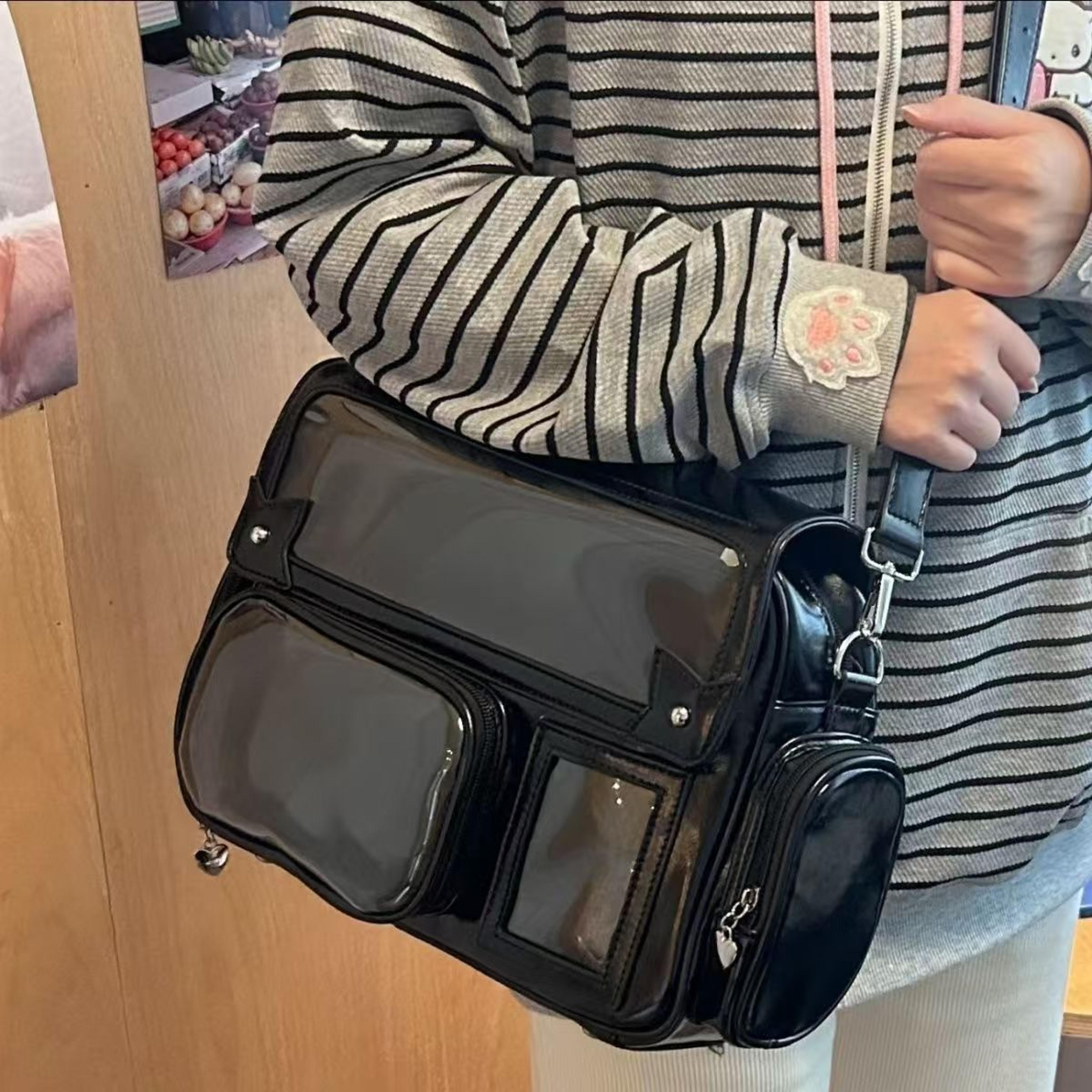 bag large capacity anime backpack with crossbody strap