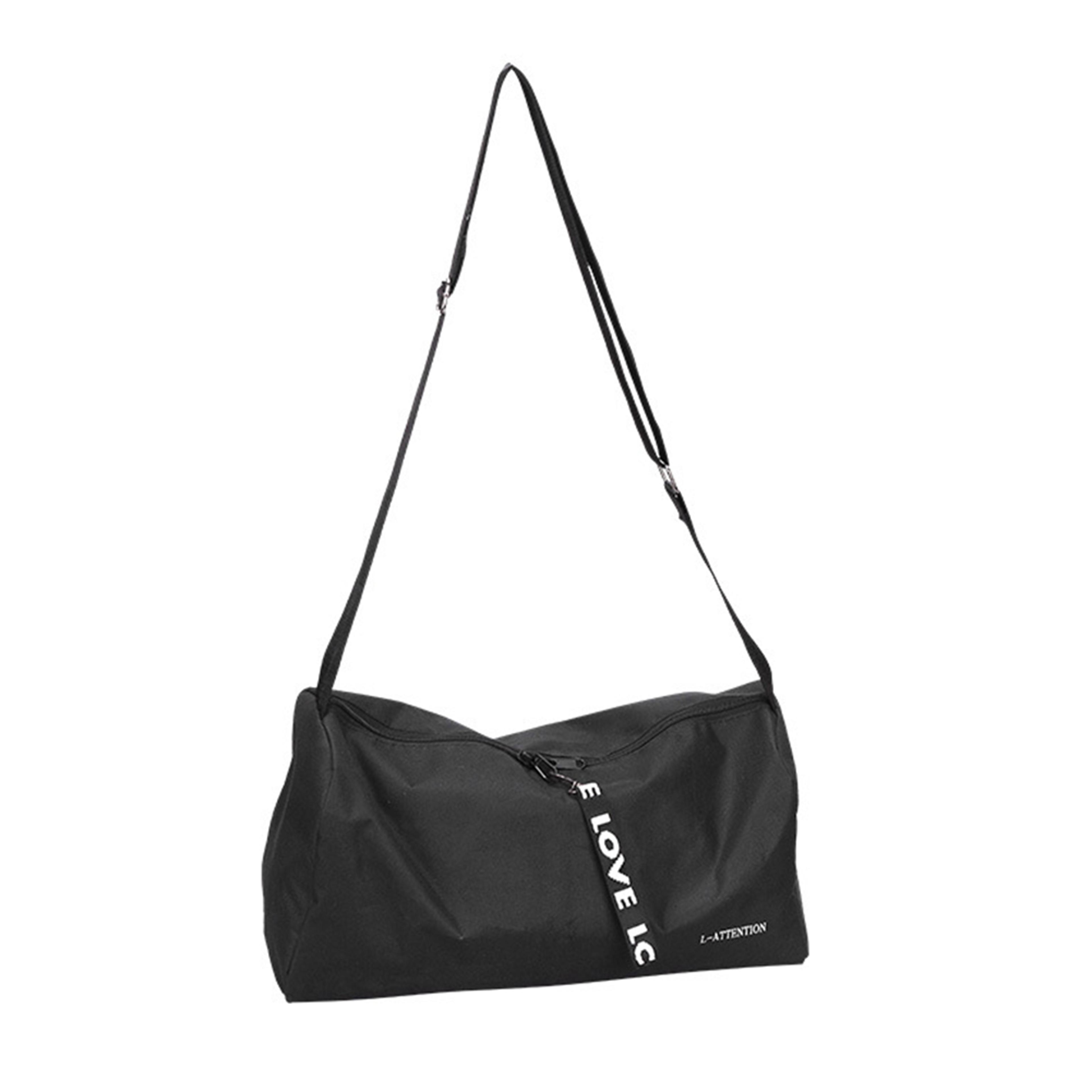 portable gym duffel bag travel sports carry bag with adjustable strap and durable nylon