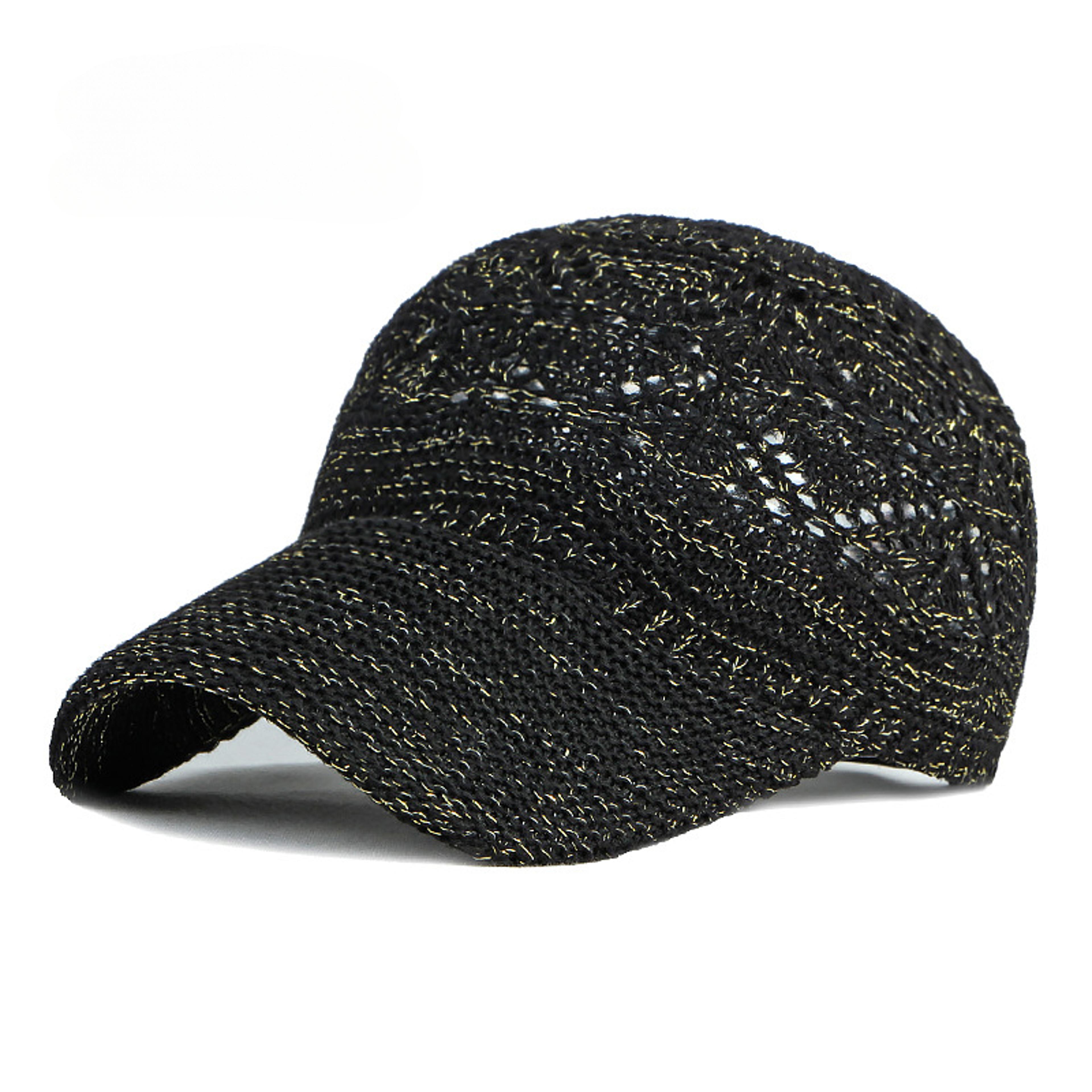 women's mesh baseball cap breathable knitted summer sun hat with uv shield for outdoor wear