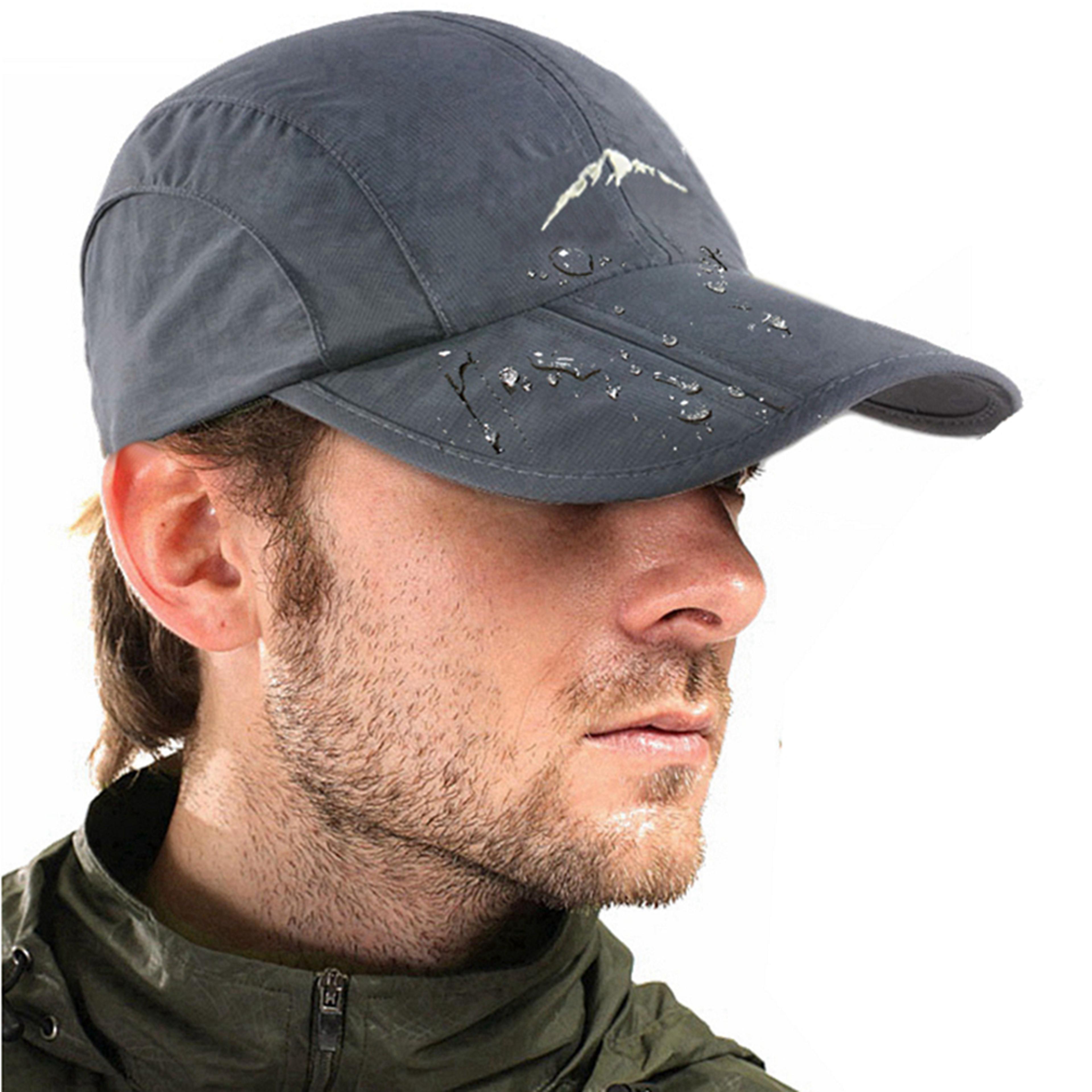 quick dry baseball cap waterproof breathable foldable sun protection hat for running hiking cycling