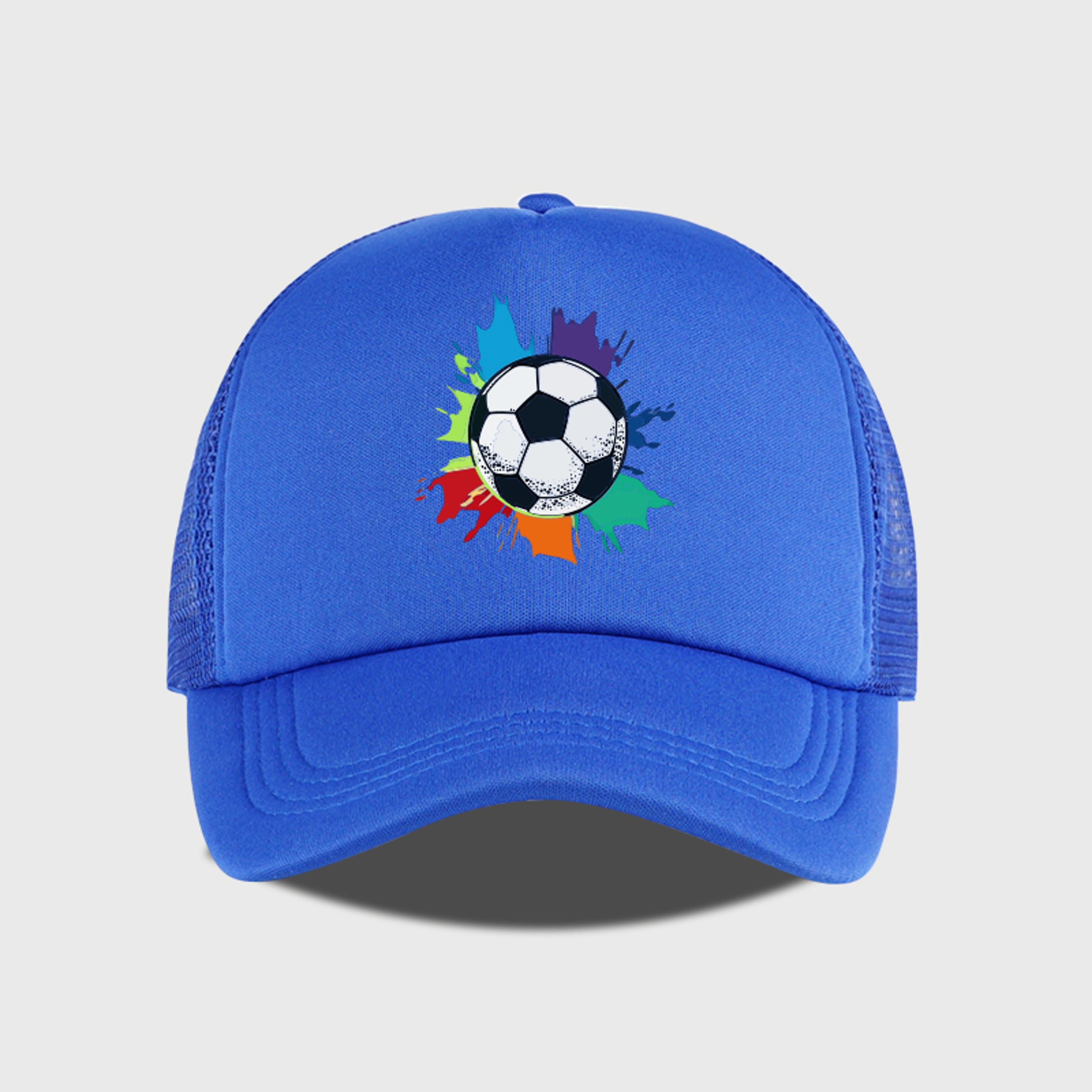 splash soccer cap adjustable mesh trucker hat for sports fans
