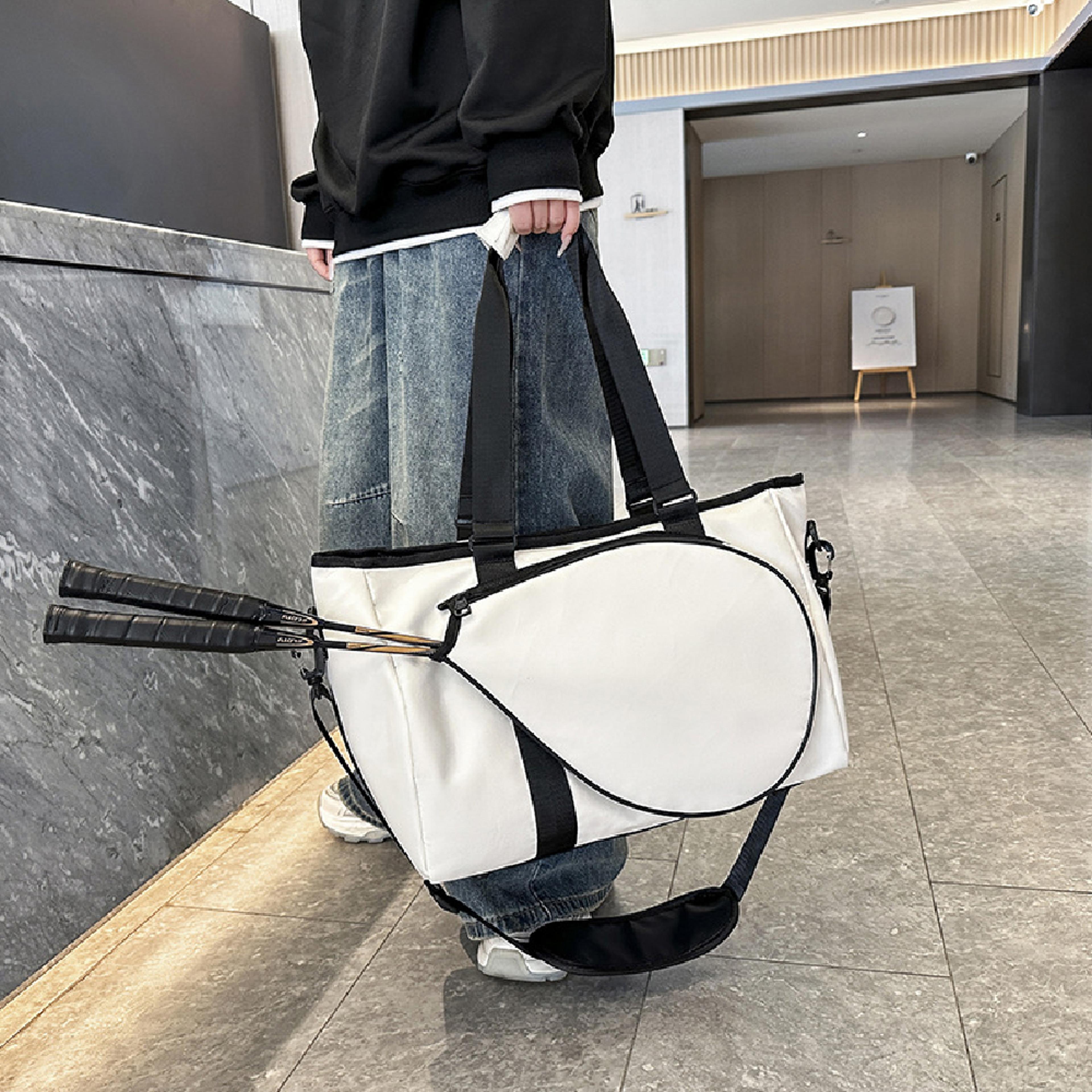 tennis racket bag for women with shoe compartment and wet pocket